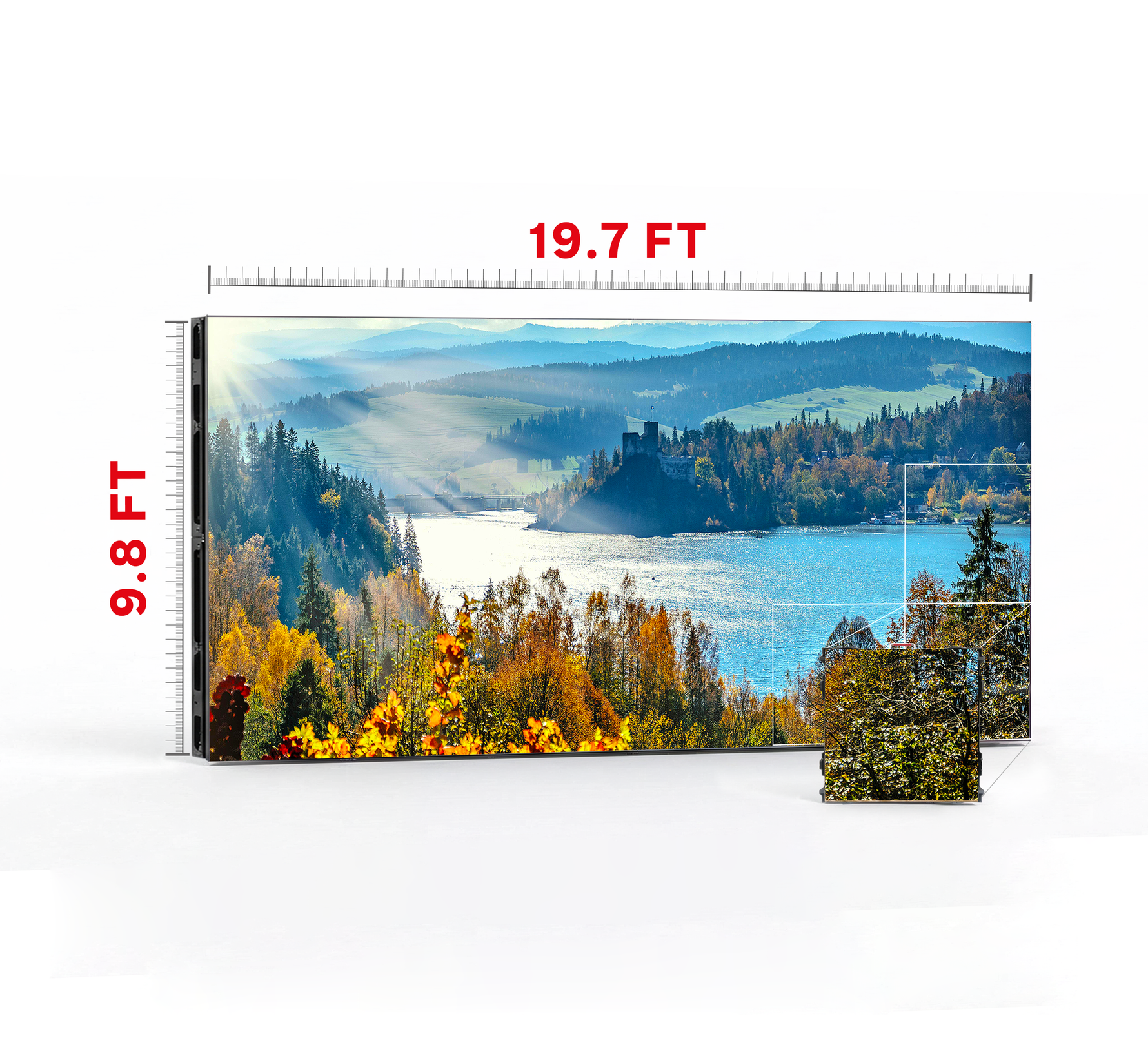 LED VIDEO WALL 19.7′ x 9.8′ P2.97 OUTDOOR FIXED AIRON 1000x1000