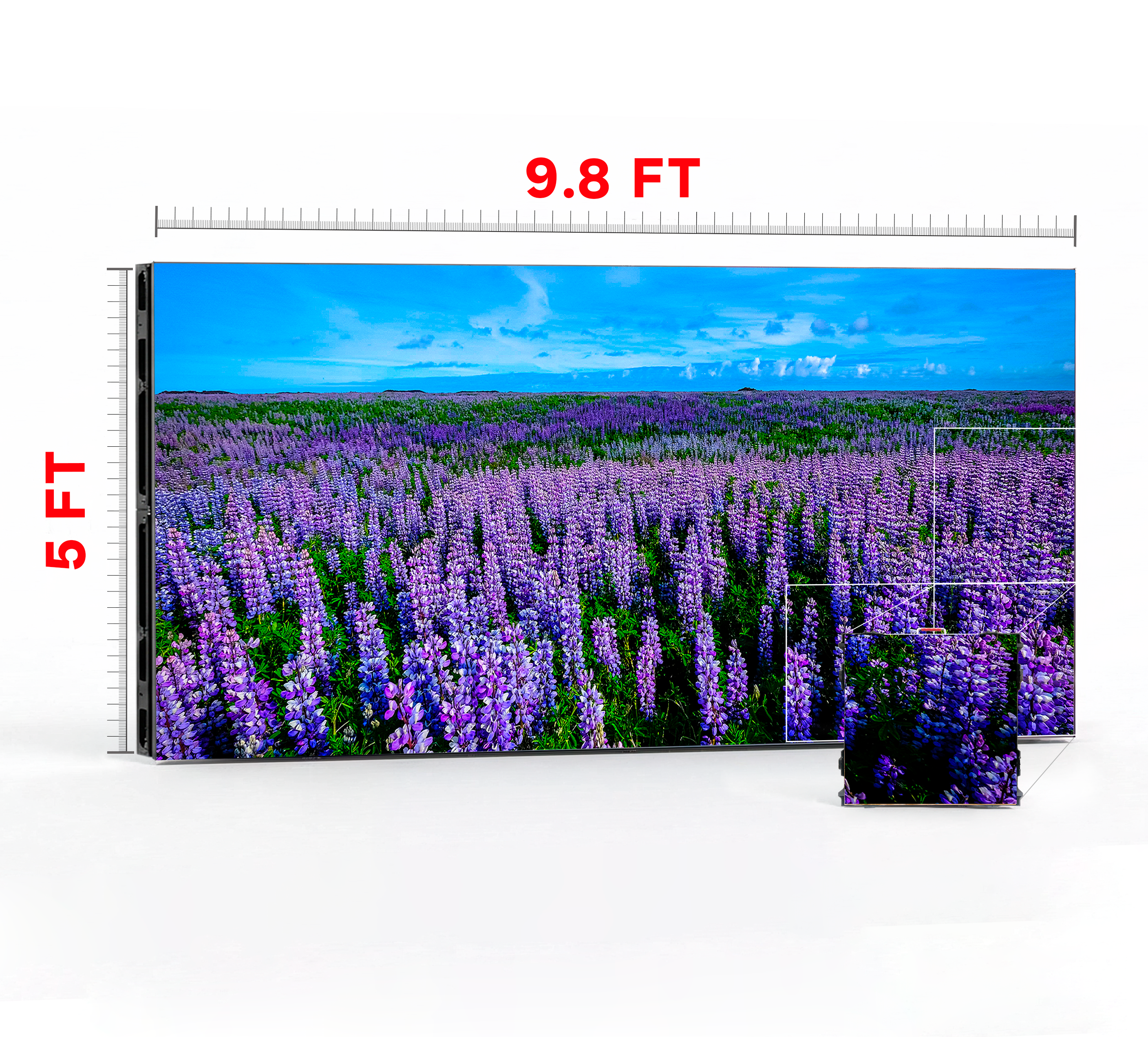LED VIDEO WALL 9.8′ x 5′ P2.97 INDOOR 500x500