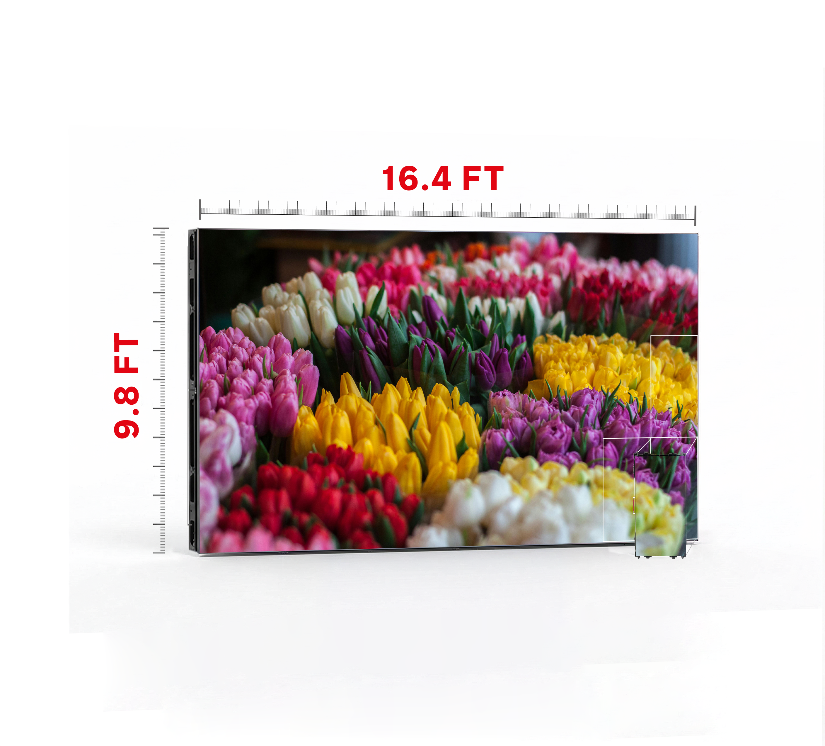 LED VIDEO WALL 16.4′ x 9.8′ P3.91 OUTDOOR 500x1000
