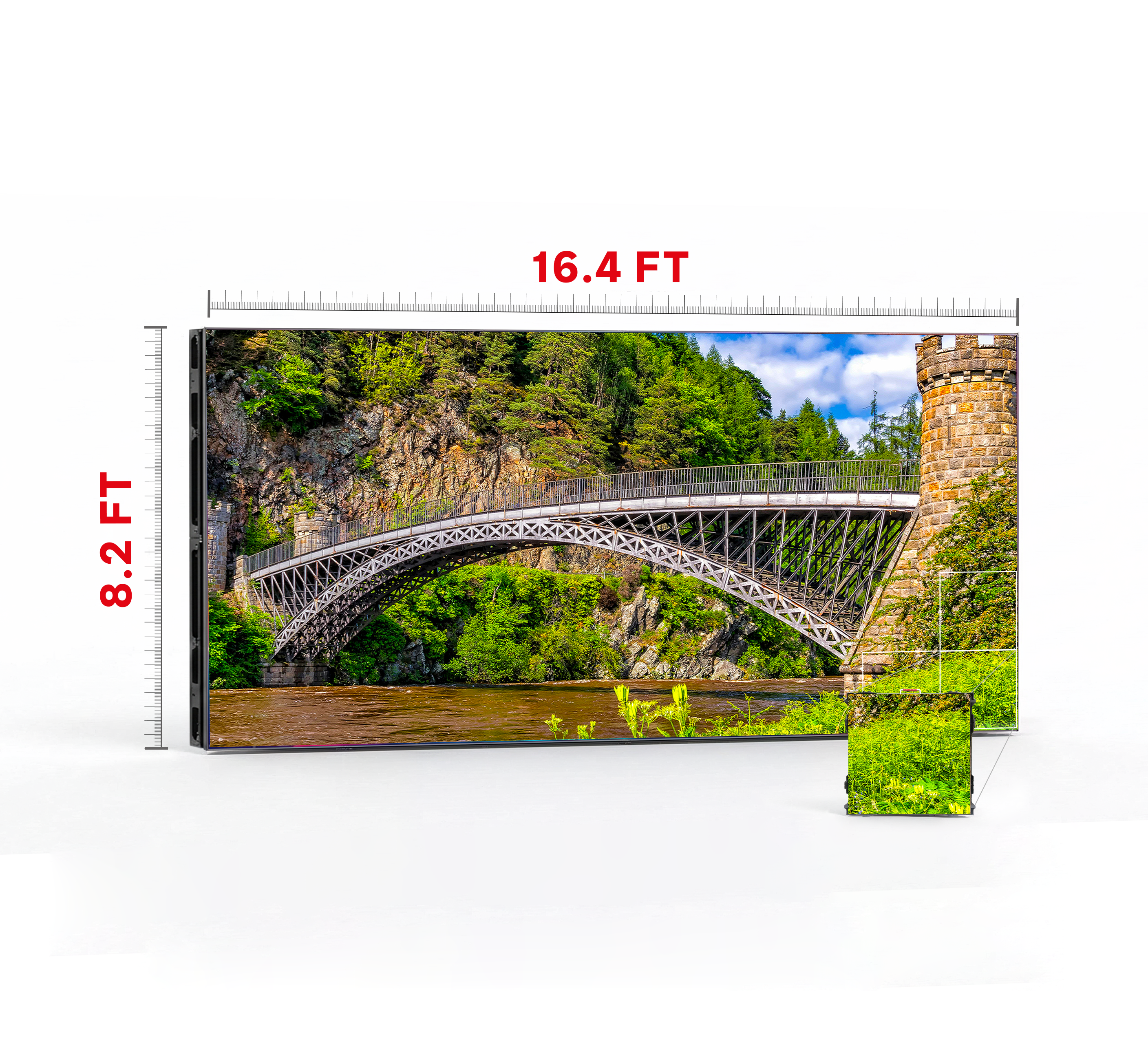 LED VIDEO WALL 16.4′ x 8.2′ P2.97 OUTDOOR 500x500