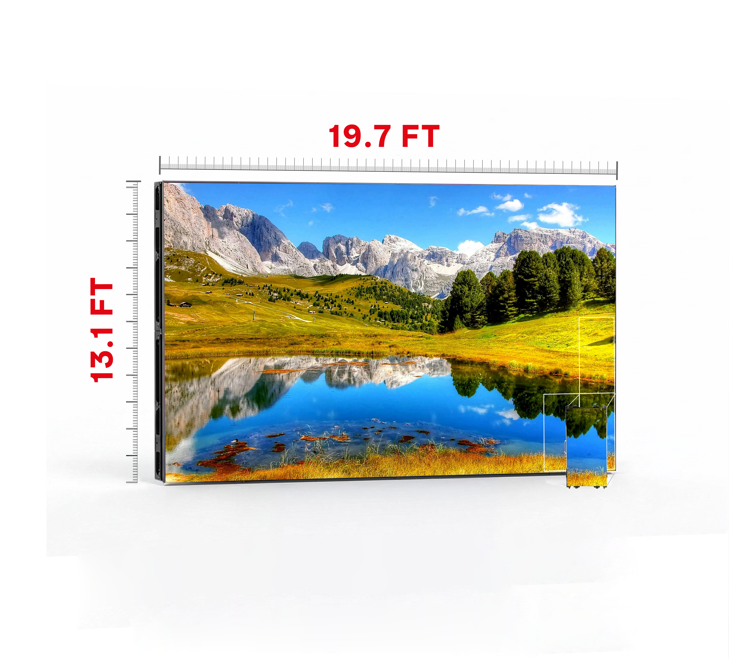 LED VIDEO WALL 19.7′ x 13.1′ P3.91 OUTDOOR 500x1000