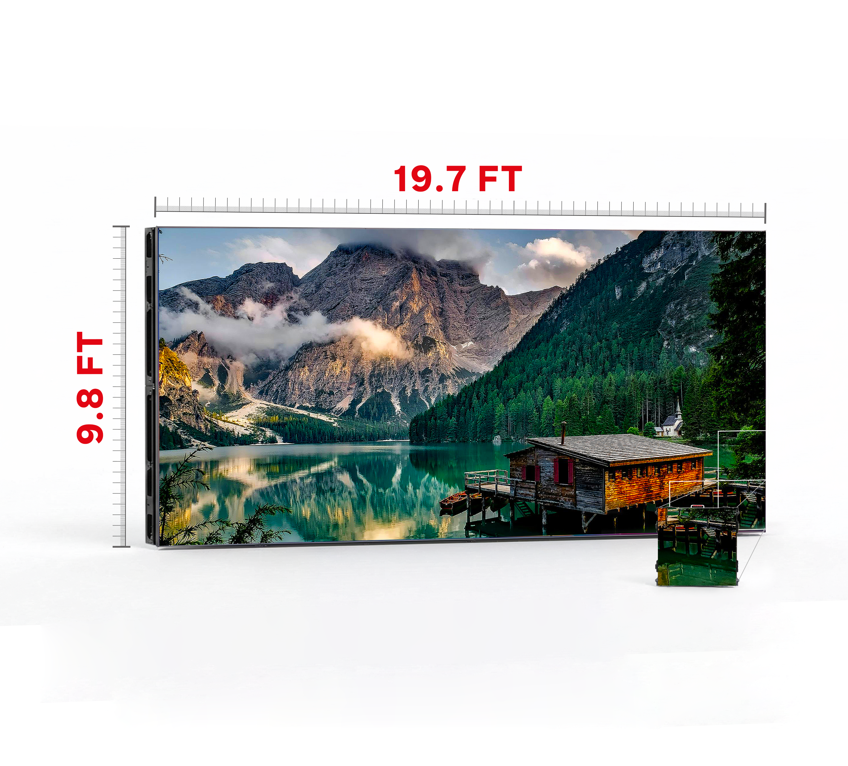 LED VIDEO WALL 19.7′ x 9.8′ P3.91 INDOOR 500x500