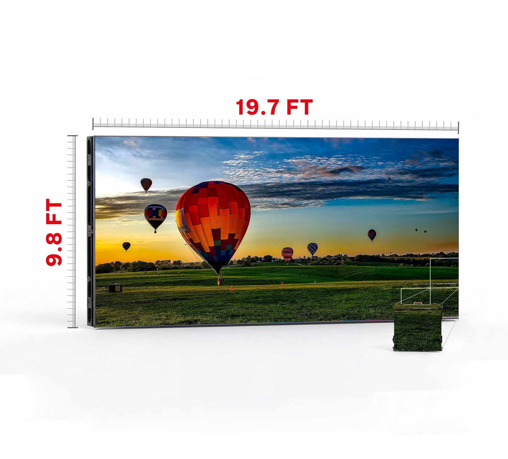 LED VIDEO WALL 19.7′ x 9.8′ P2.97 OUTDOOR 500x500