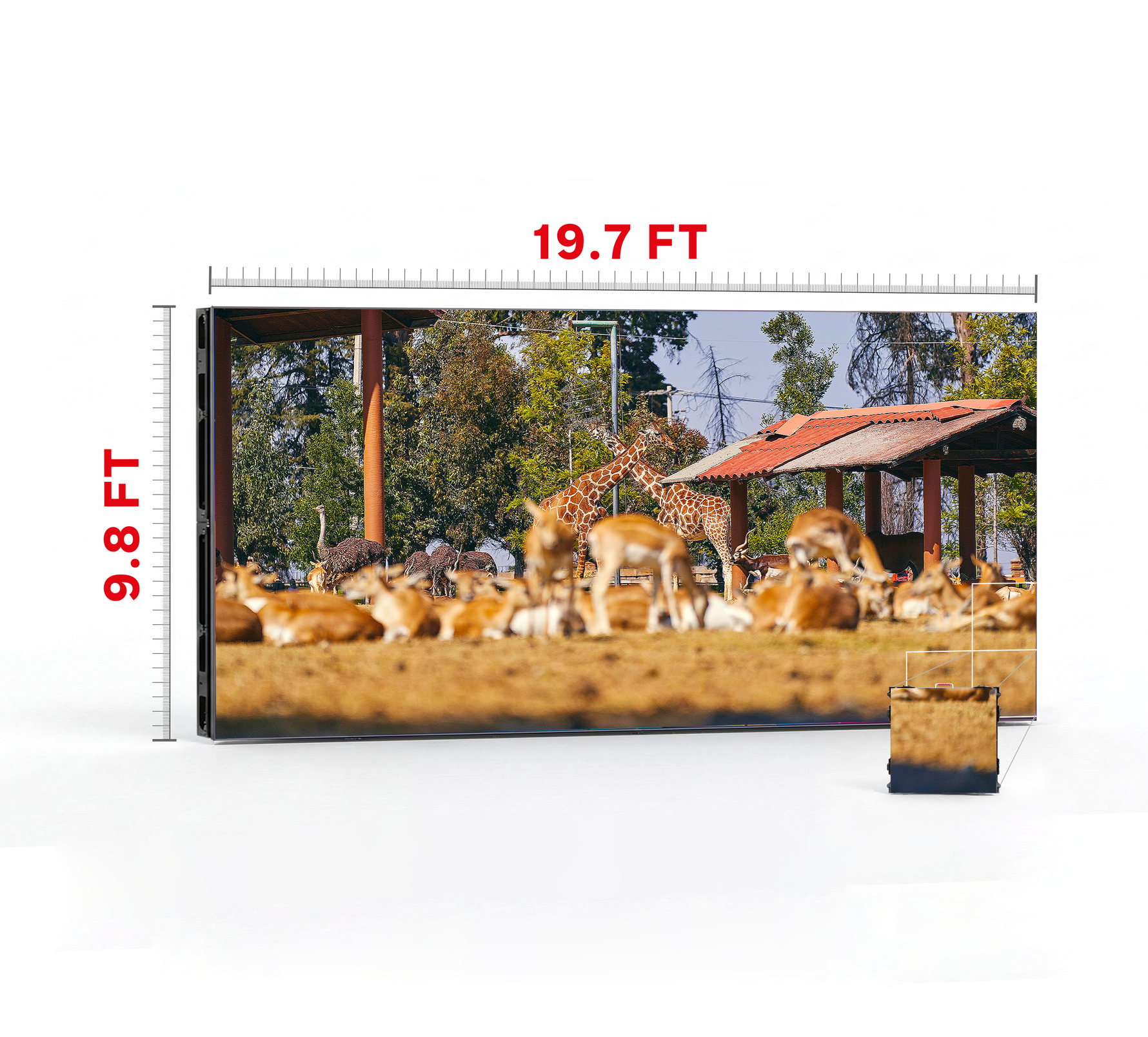 LED VIDEO WALL 19.7′ x 9.8′ P3.91 OUTDOOR 500x500