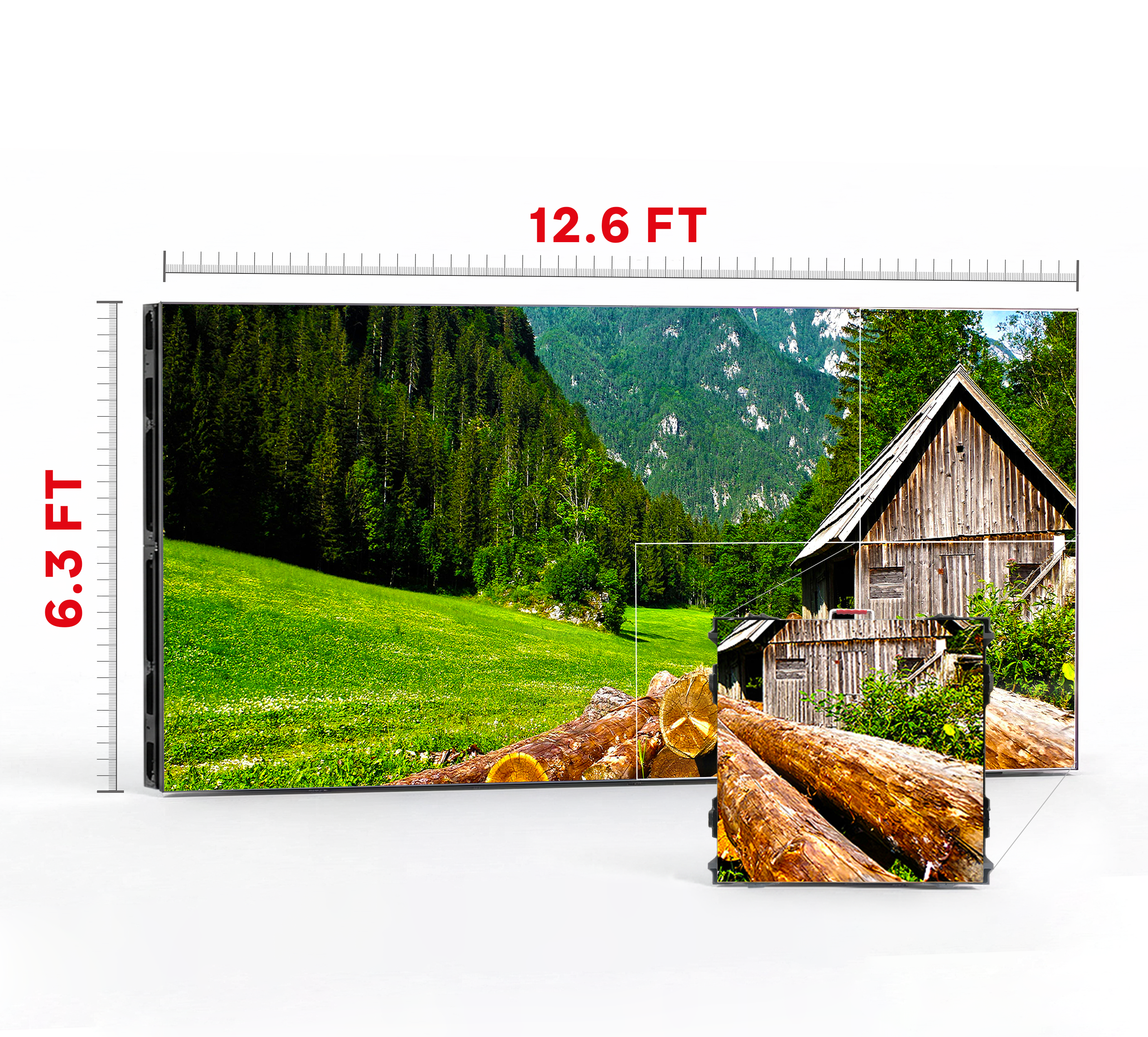 LED VIDEO WALL 12.6′ x 6.3′ P2.5 INDOOR 960x960