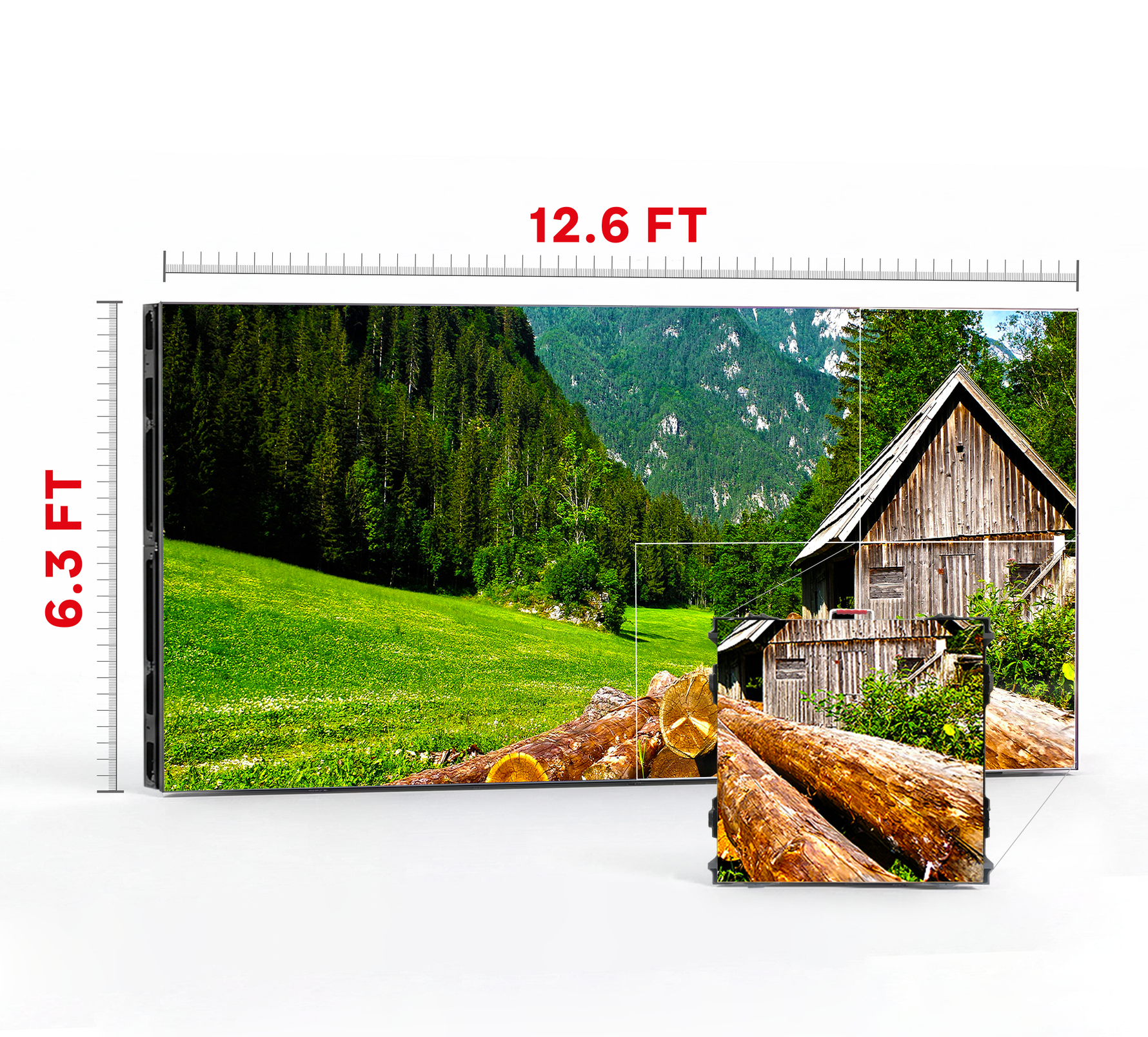 LED VIDEO WALL 12.6′ x 6.3′ P2.5 INDOOR 960x960