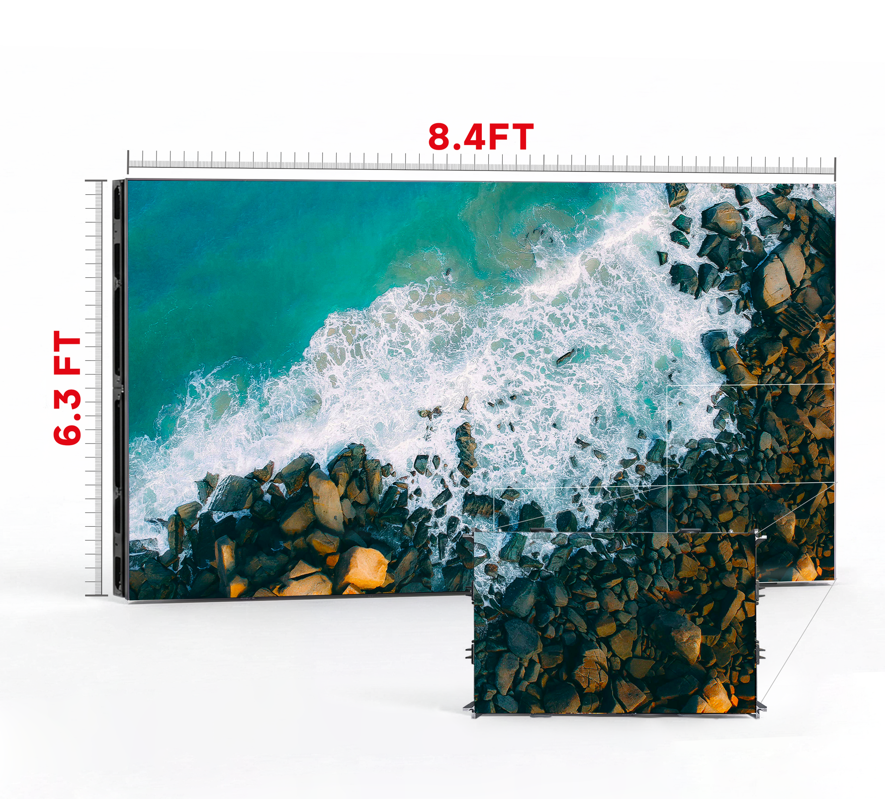 LED VIDEO WALL 8.4′ x 6.3′ P1.25 INDOOR 640x480