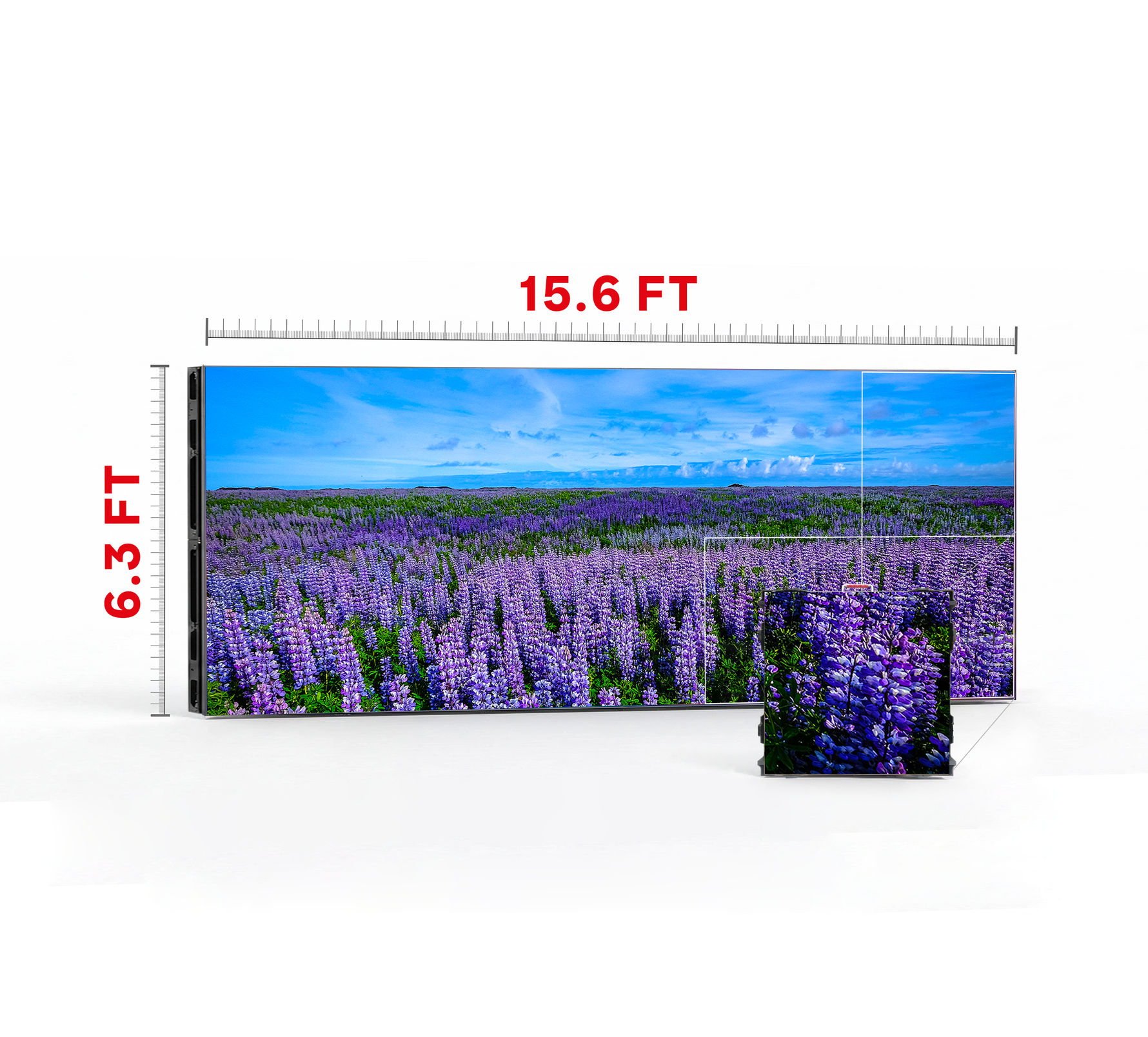 LED VIDEO WALL 15.6′ x 6.3′ P4 INDOOR 960x960