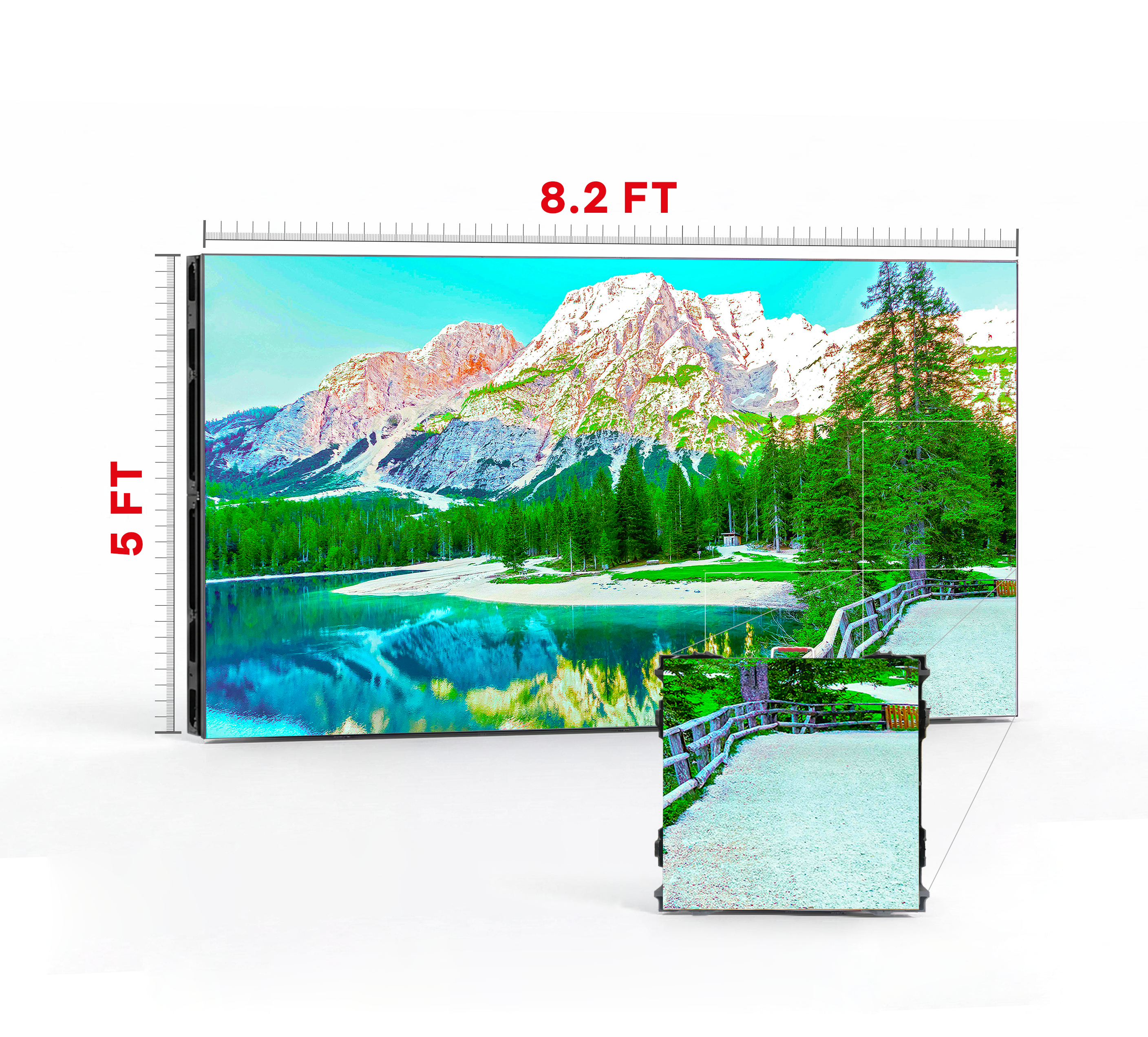 LED VIDEO WALL 8.2′ x 5′ P3.91 INDOOR 500x500