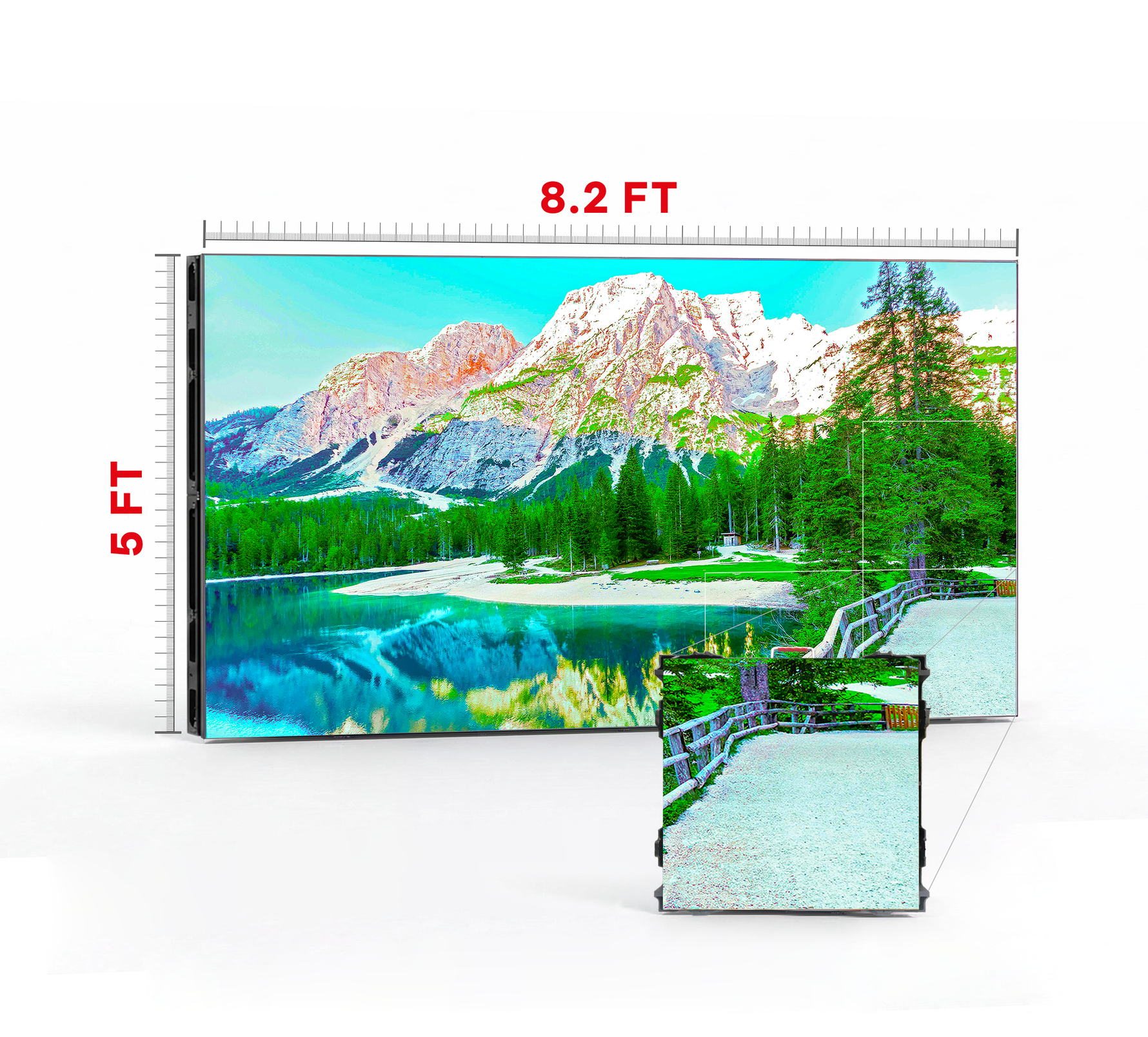 LED VIDEO WALL 8.2′ x 5′ P3.91 INDOOR 500x500