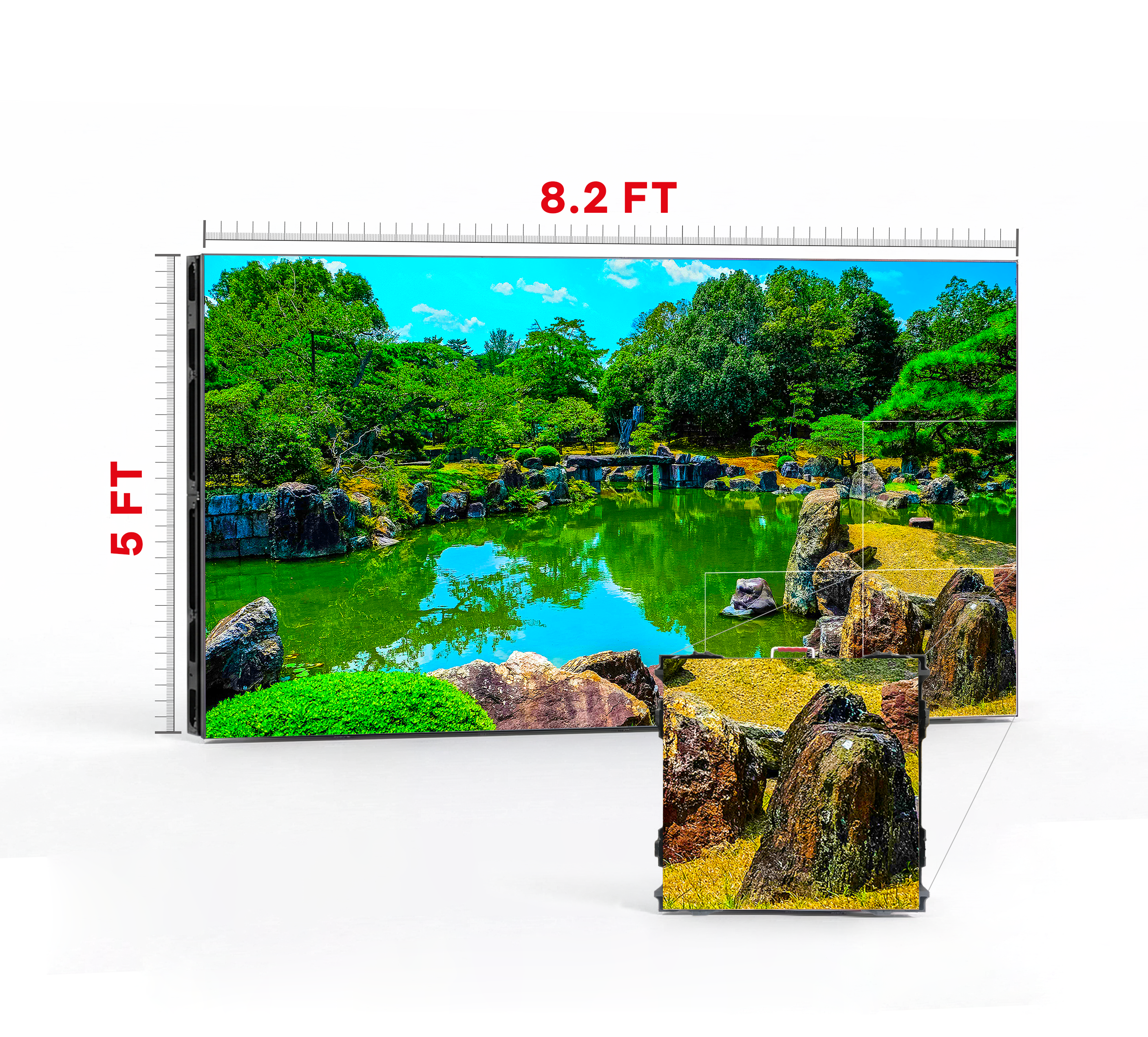 LED VIDEO WALL 8.2′ x 5′ P2.97 OUTDOOR 500x500
