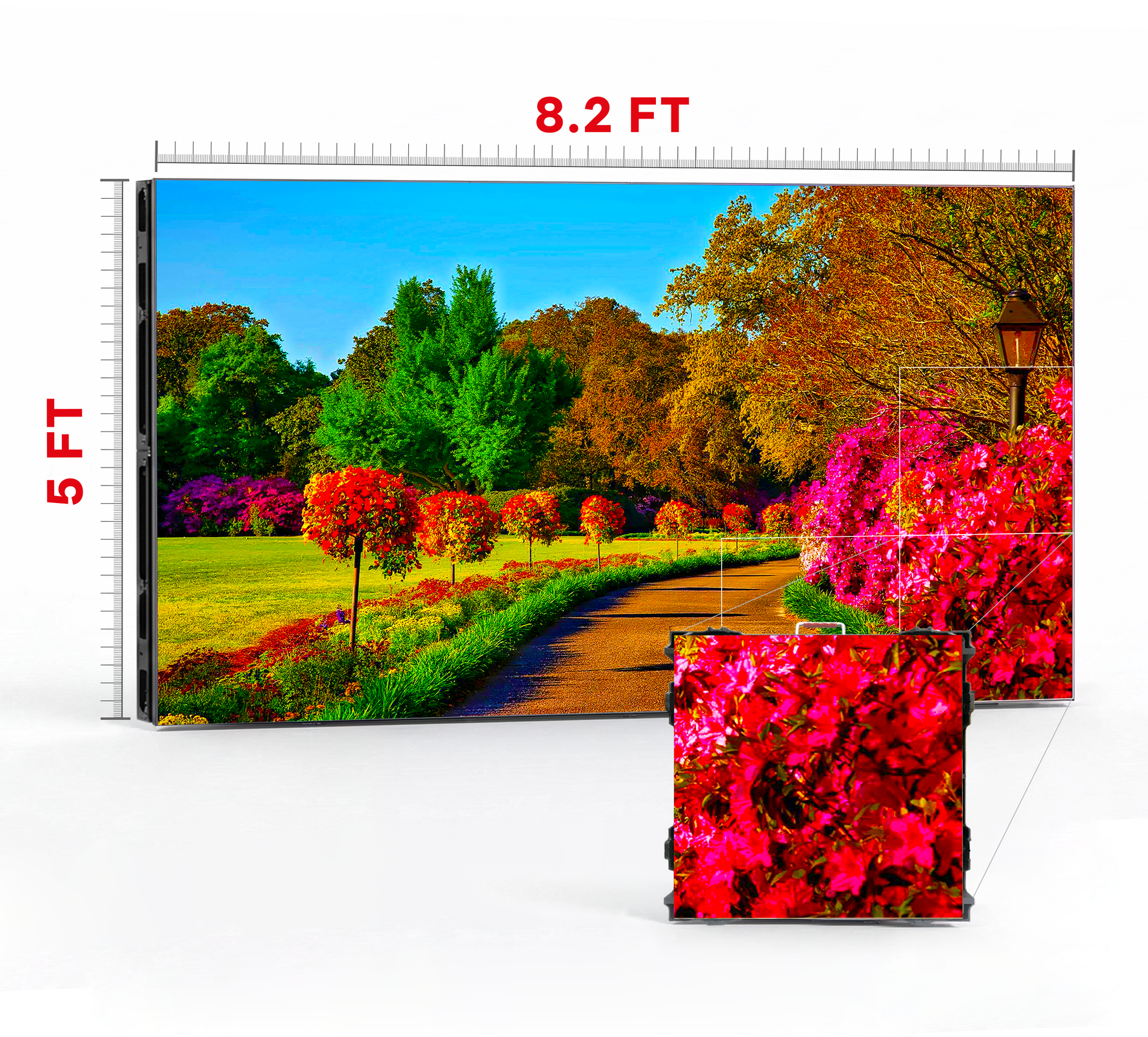 LED VIDEO WALL 8.2′ x 5′ P2.97 INDOOR 500x500