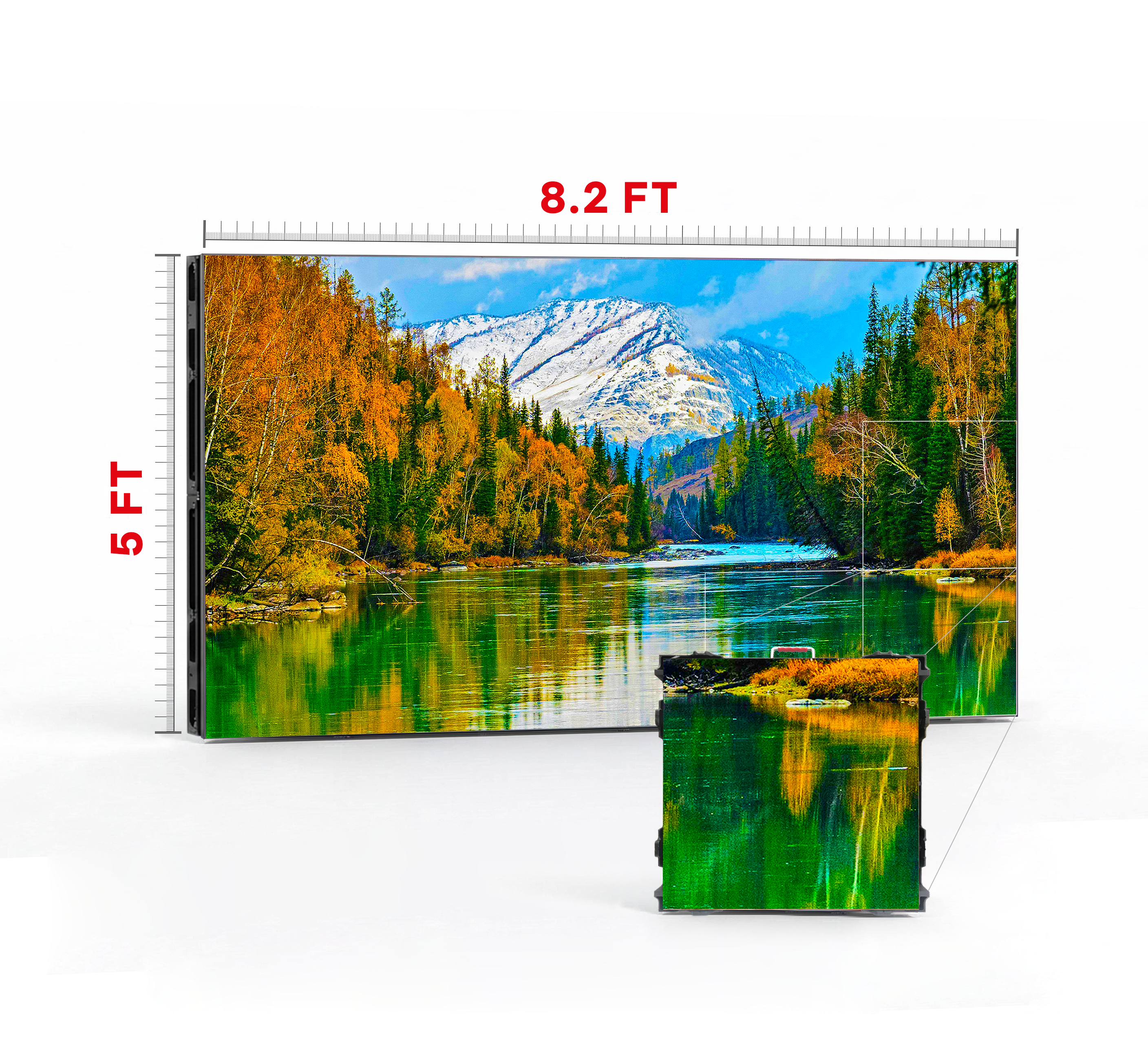 LED VIDEO WALL 8.2′ x 5′ P3.91 OUTDOOR 500x500
