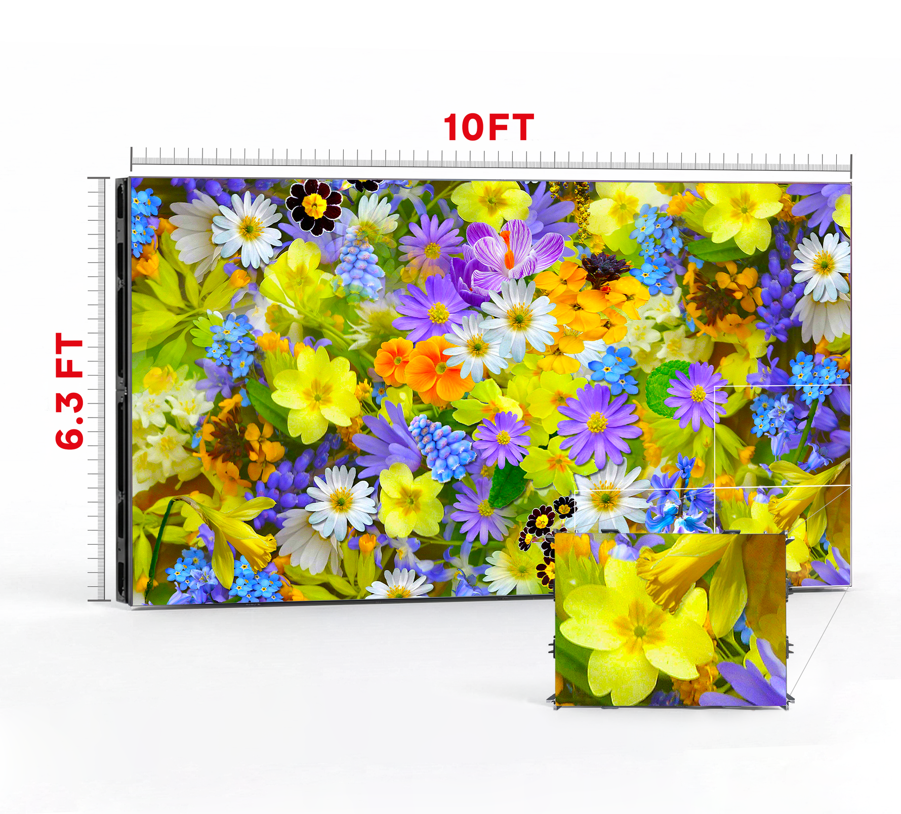 LED VIDEO WALL 10′ x 6.3′ P1.25 INDOOR 640x480