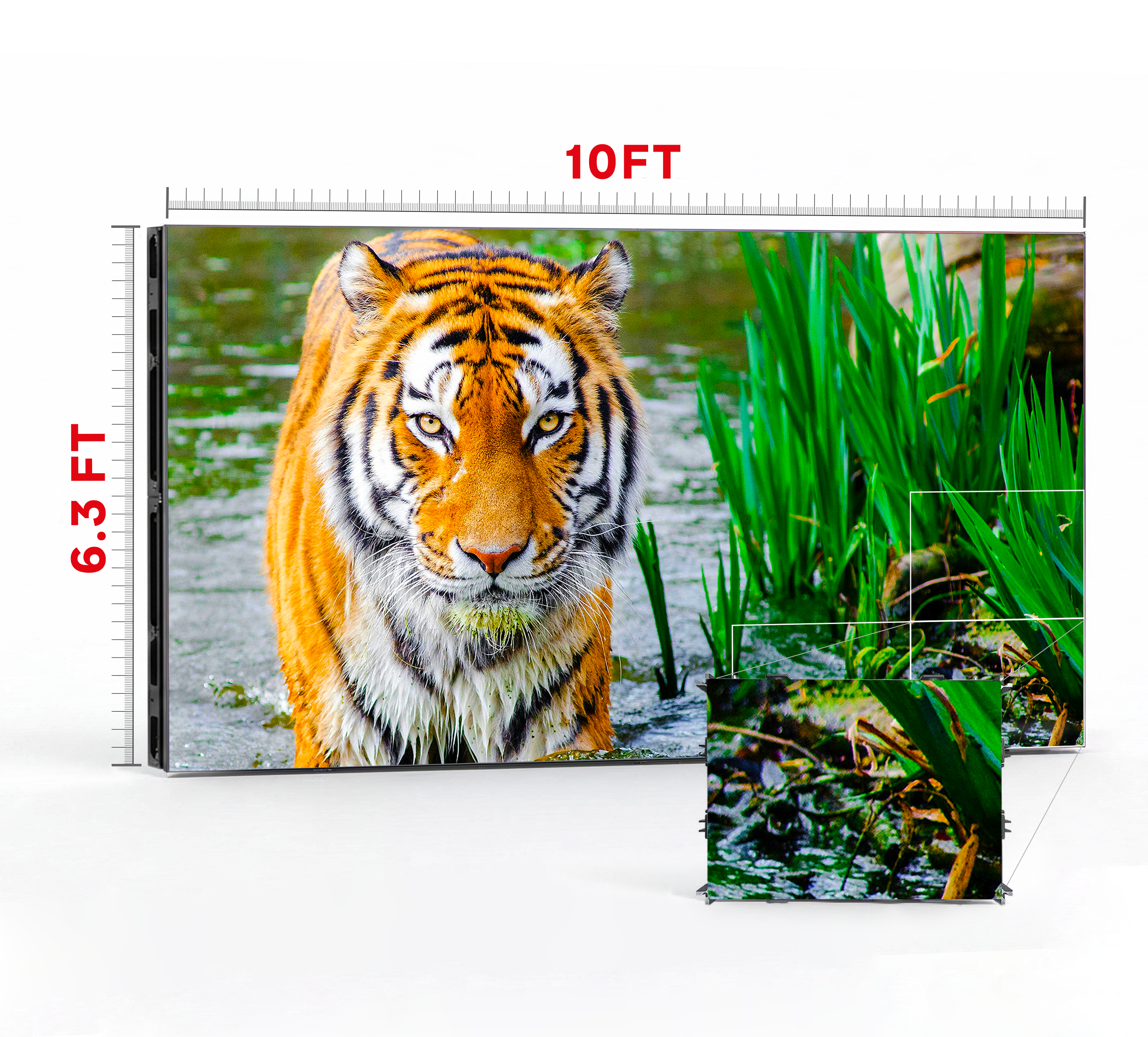 LED VIDEO WALL 10′ x 6.3′ P1.53 INDOOR 640x480