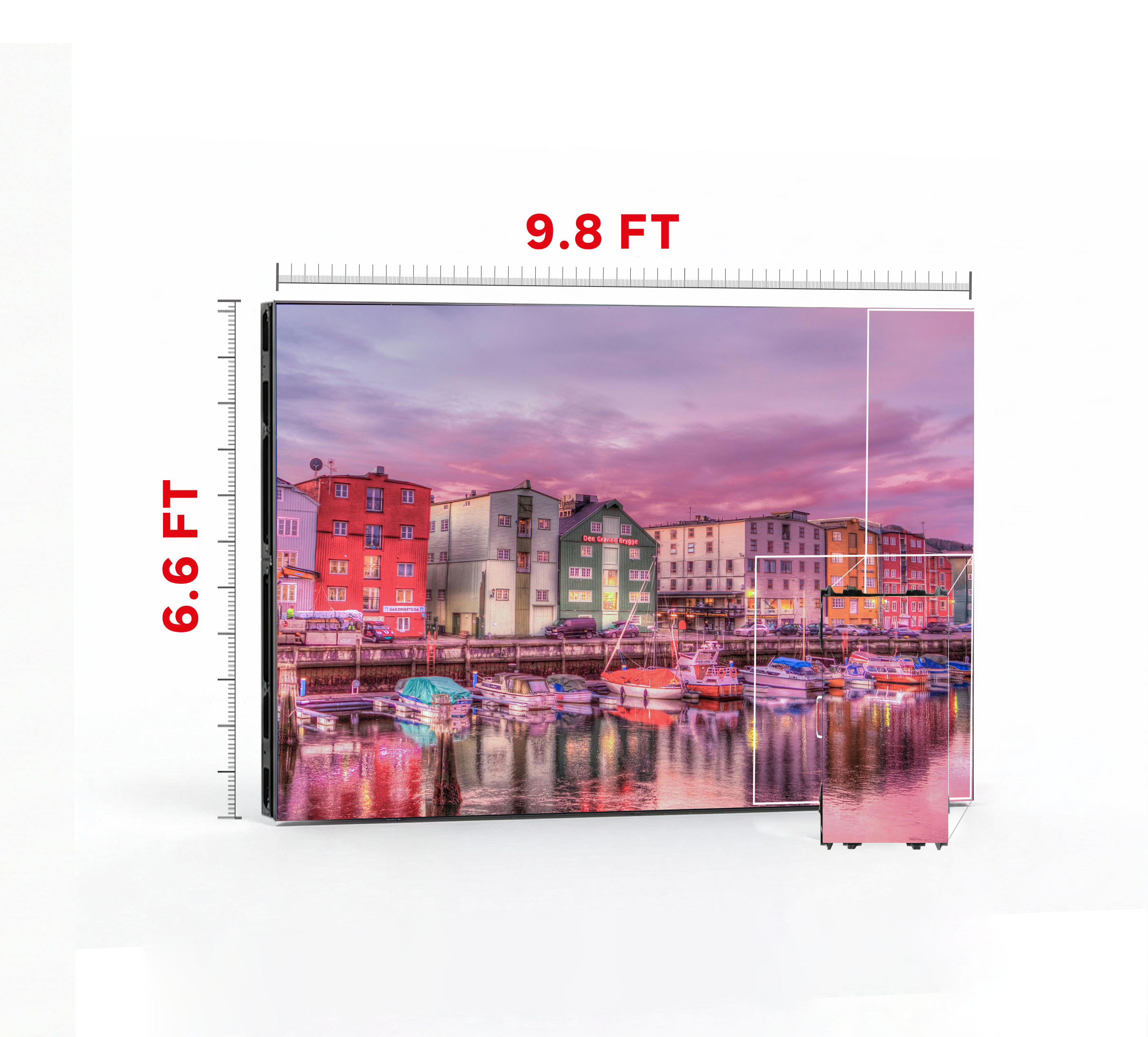 LED VIDEO WALL 9.8′ x 6.6′ P3.91 OUTDOOR 500x1000