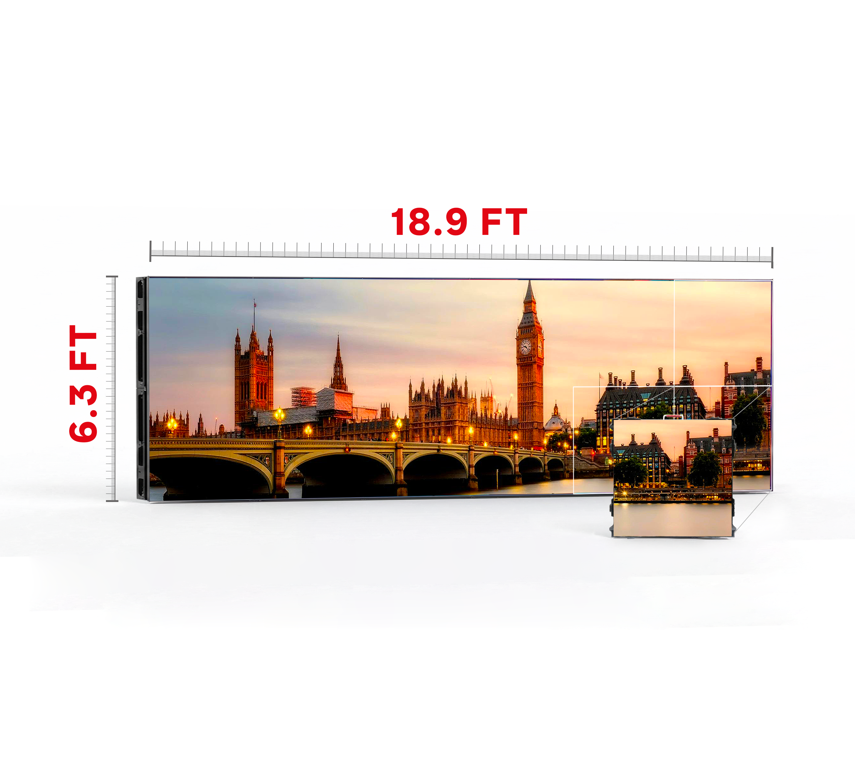 LED VIDEO WALL 18.9′ x 6.3′ P3.07 INDOOR 960x960