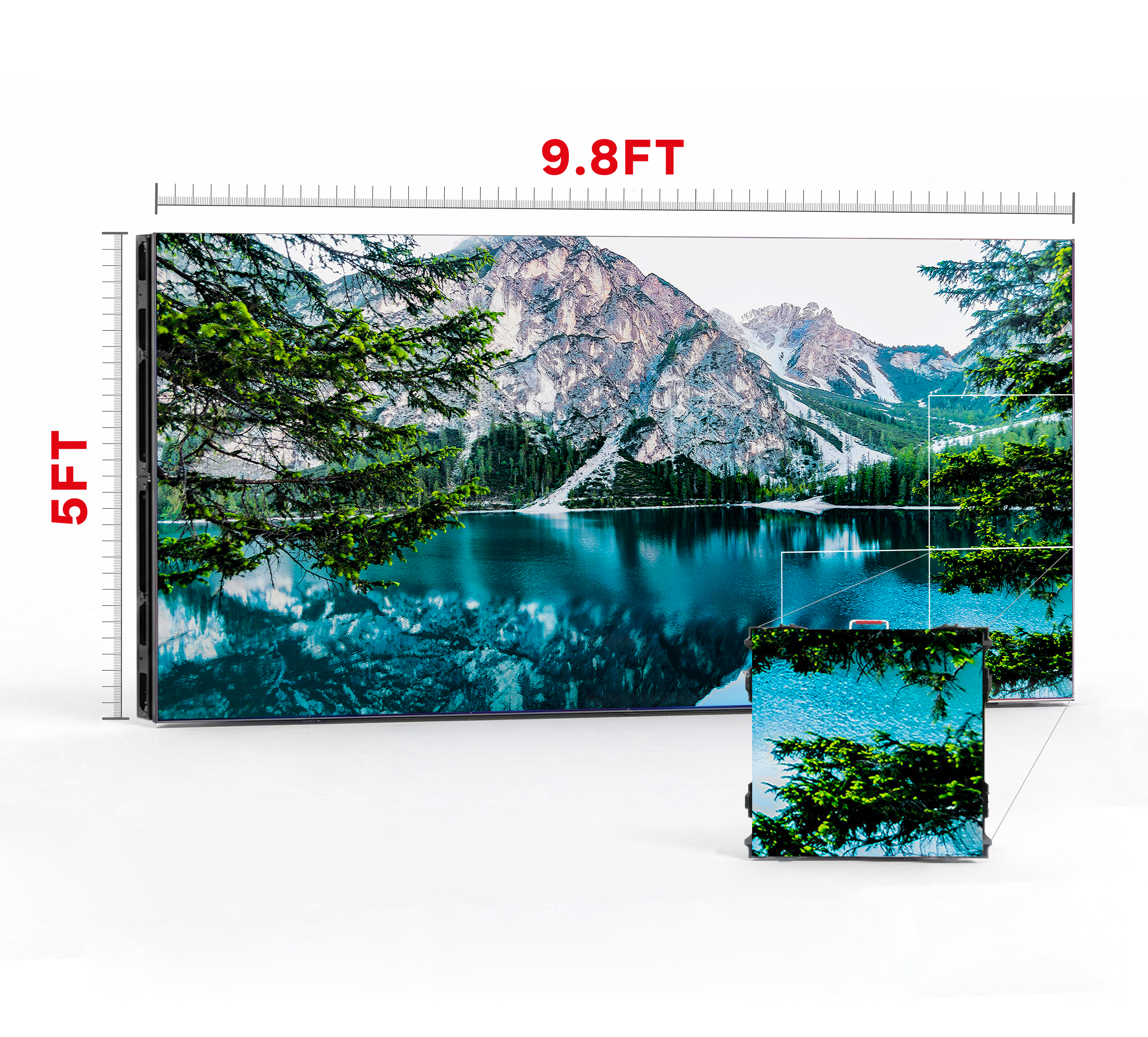 LED VIDEO WALL 9.8′ x 5′ P2.5 INDOOR 500x500