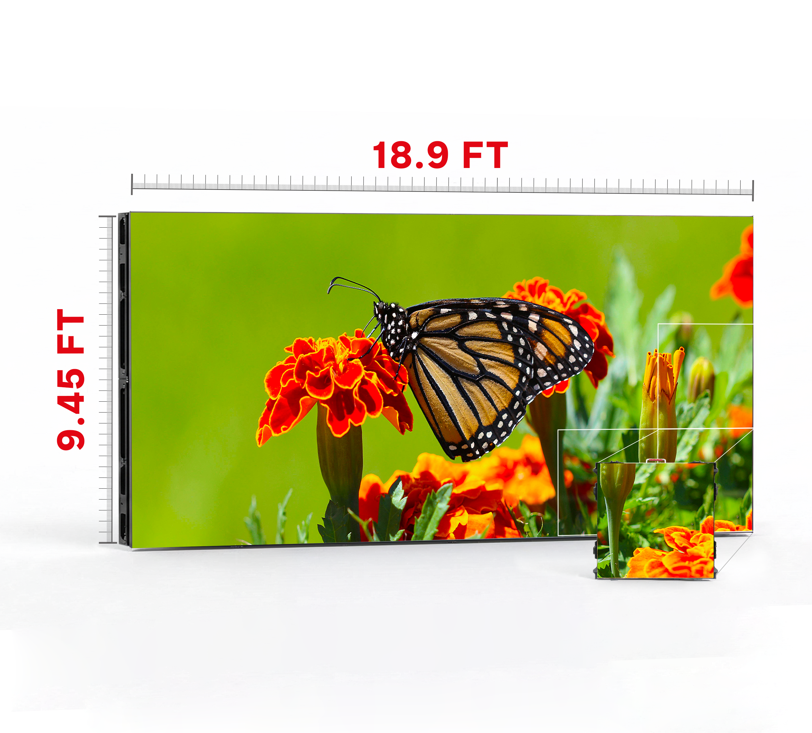 LED VIDEO WALL 18.9′ x 9.45′ P3.07 INDOOR 960x960