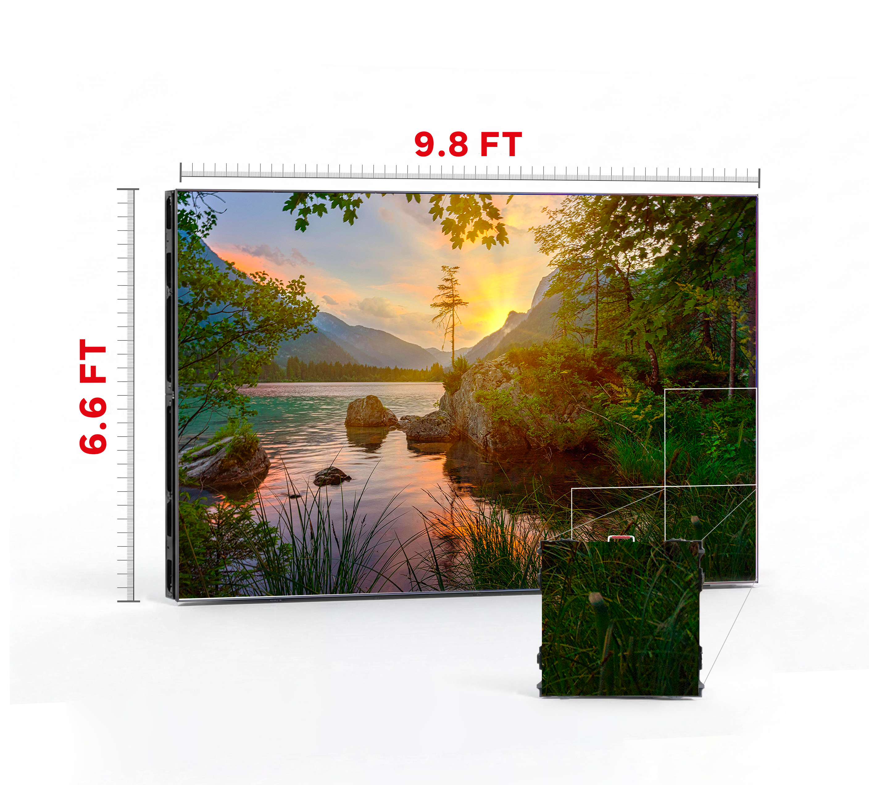 LED VIDEO WALL 9.8′ x 6.6′ P3.91 OUTDOOR 500x500