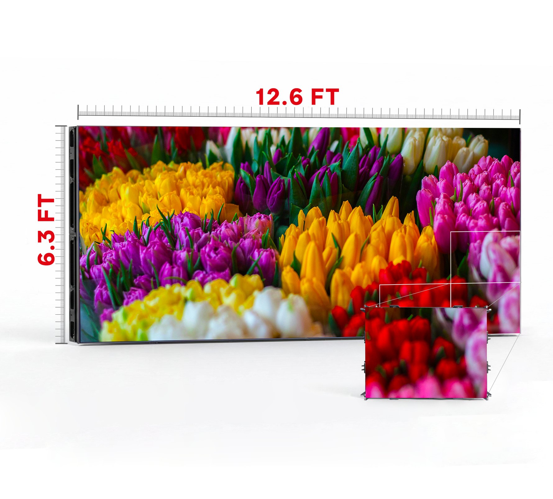 LED VIDEO WALL 12.6′ x 6.3′ P1.25 INDOOR 640x480