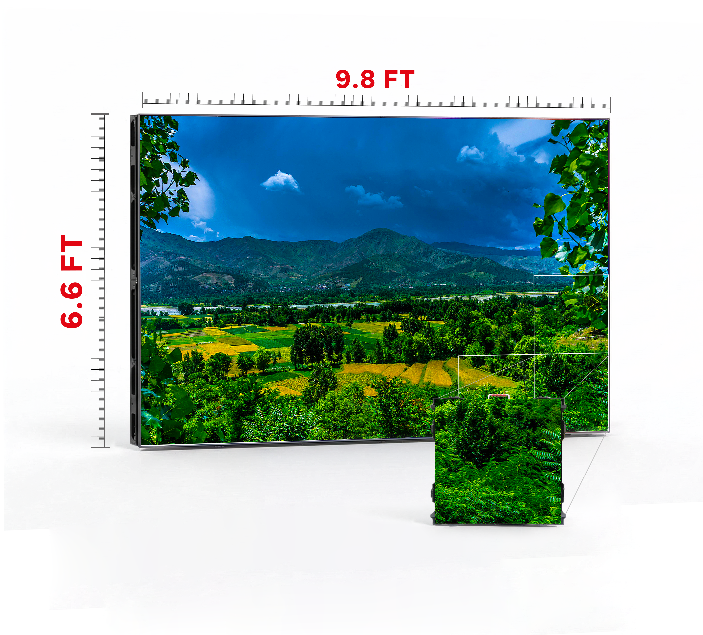 LED VIDEO WALL 9.8′ x 6.6′ P2.97 INDOOR 500x500