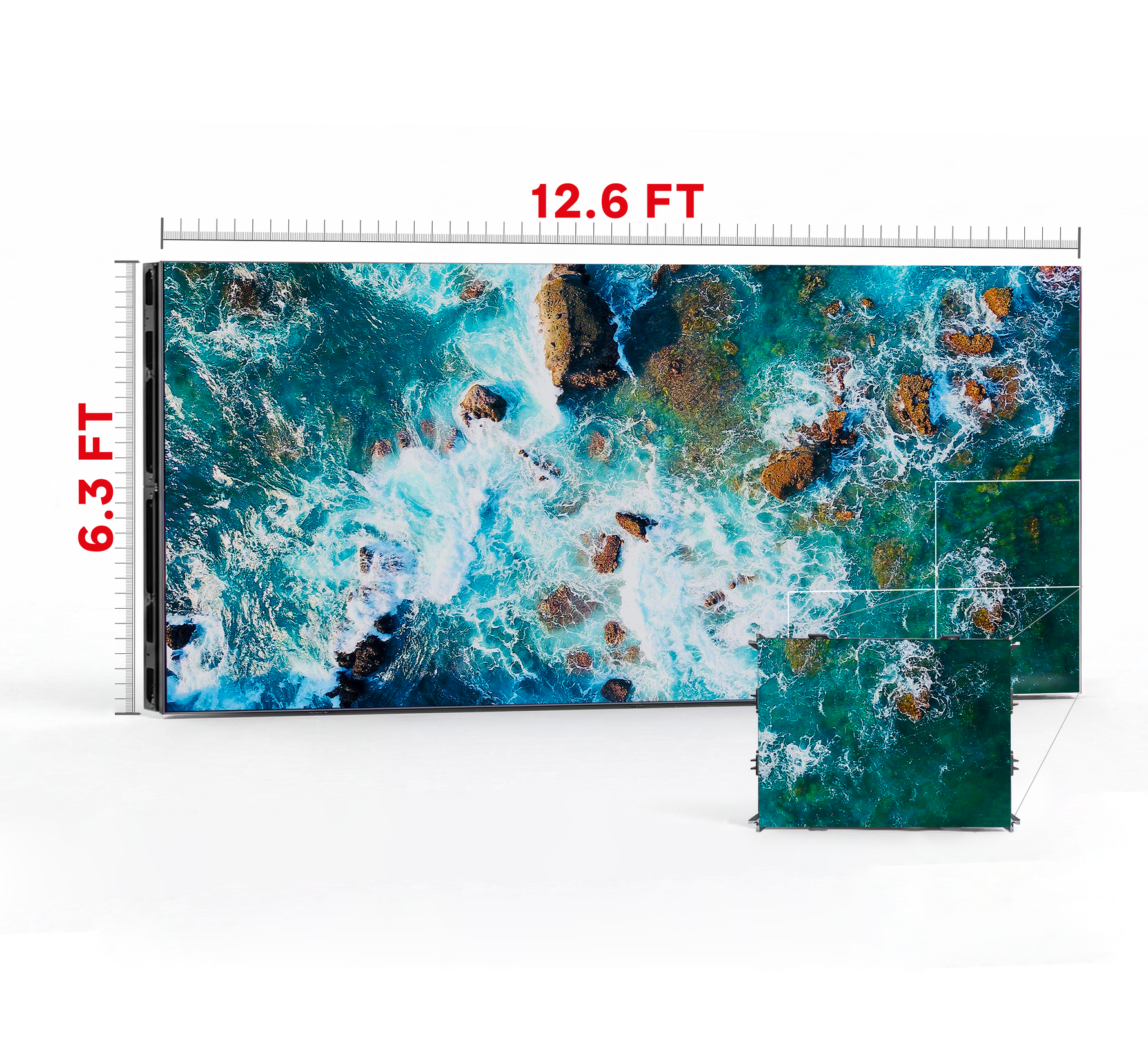 LED VIDEO WALL 12.6′ x 6.3′ P1.53 INDOOR 640x480