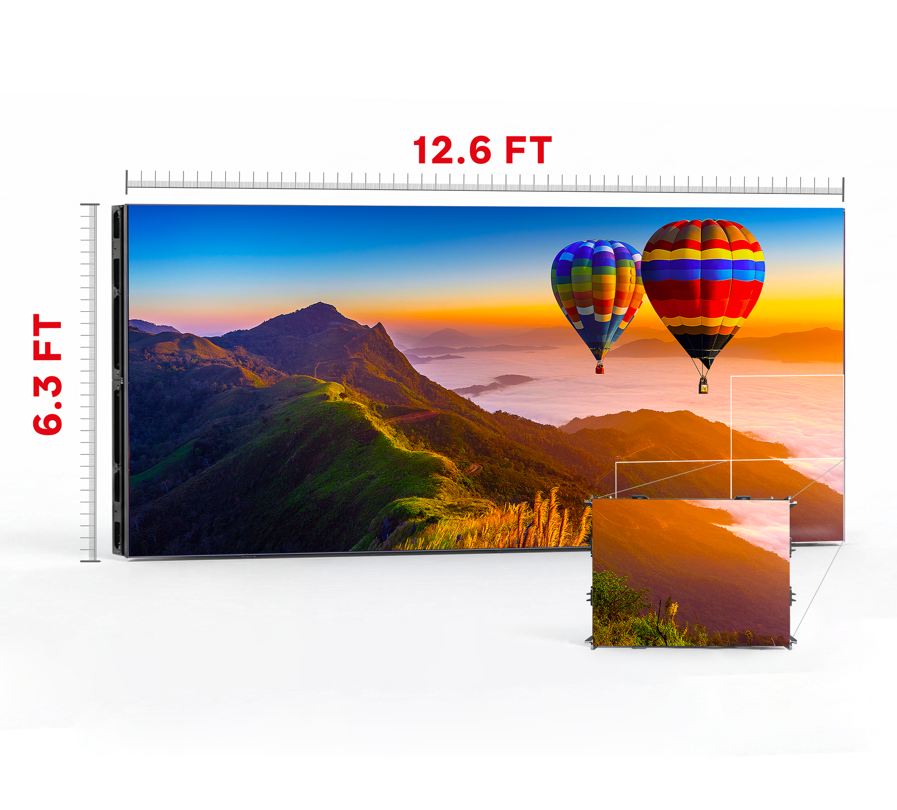 LED VIDEO WALL 12.6′ x 6.3′ P1.99 INDOOR 640x480