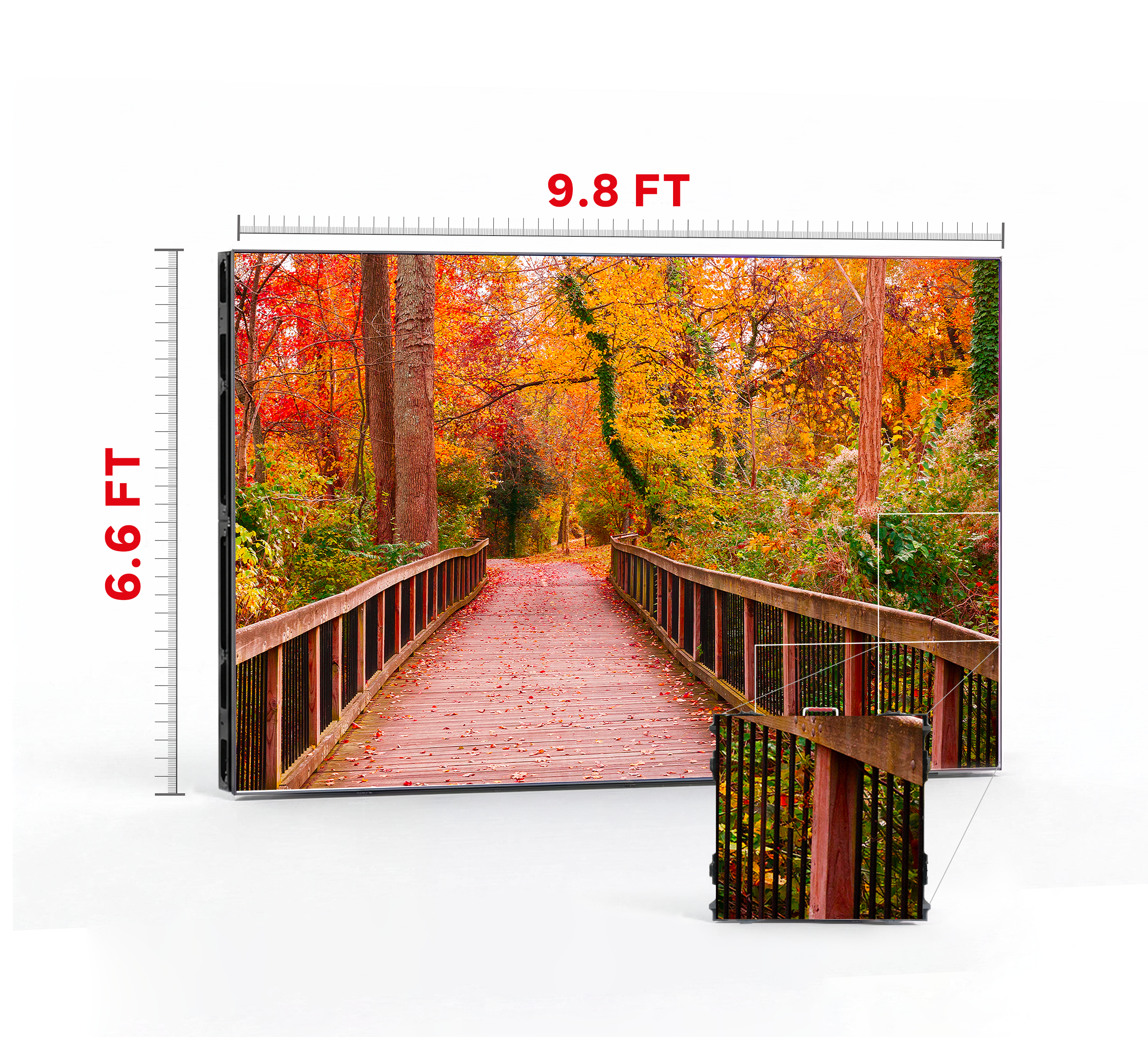 LED VIDEO WALL 9.8′ x 6.6′ P2.97 OUTDOOR 500x500
