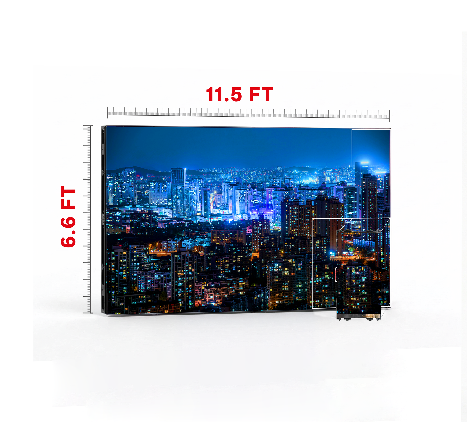 LED VIDEO WALL 11.5′ x 6.6′ P4.81 INDOOR 500x1000