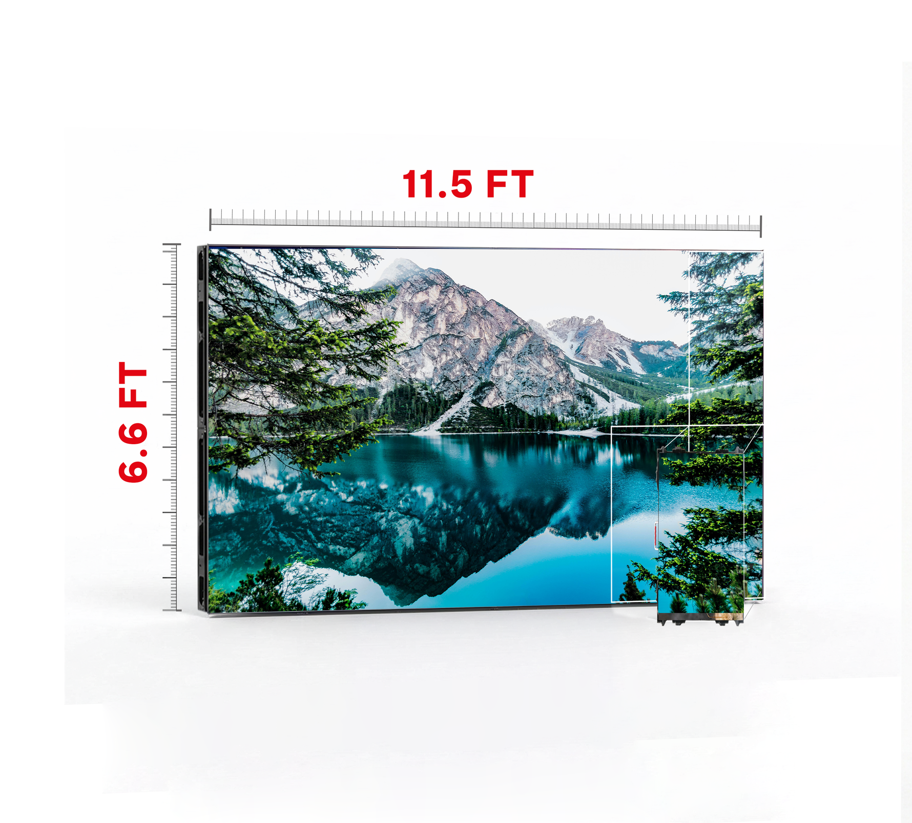 LED VIDEO WALL 11.5′ x 6.6′ P3.91 OUTDOOR 500x1000