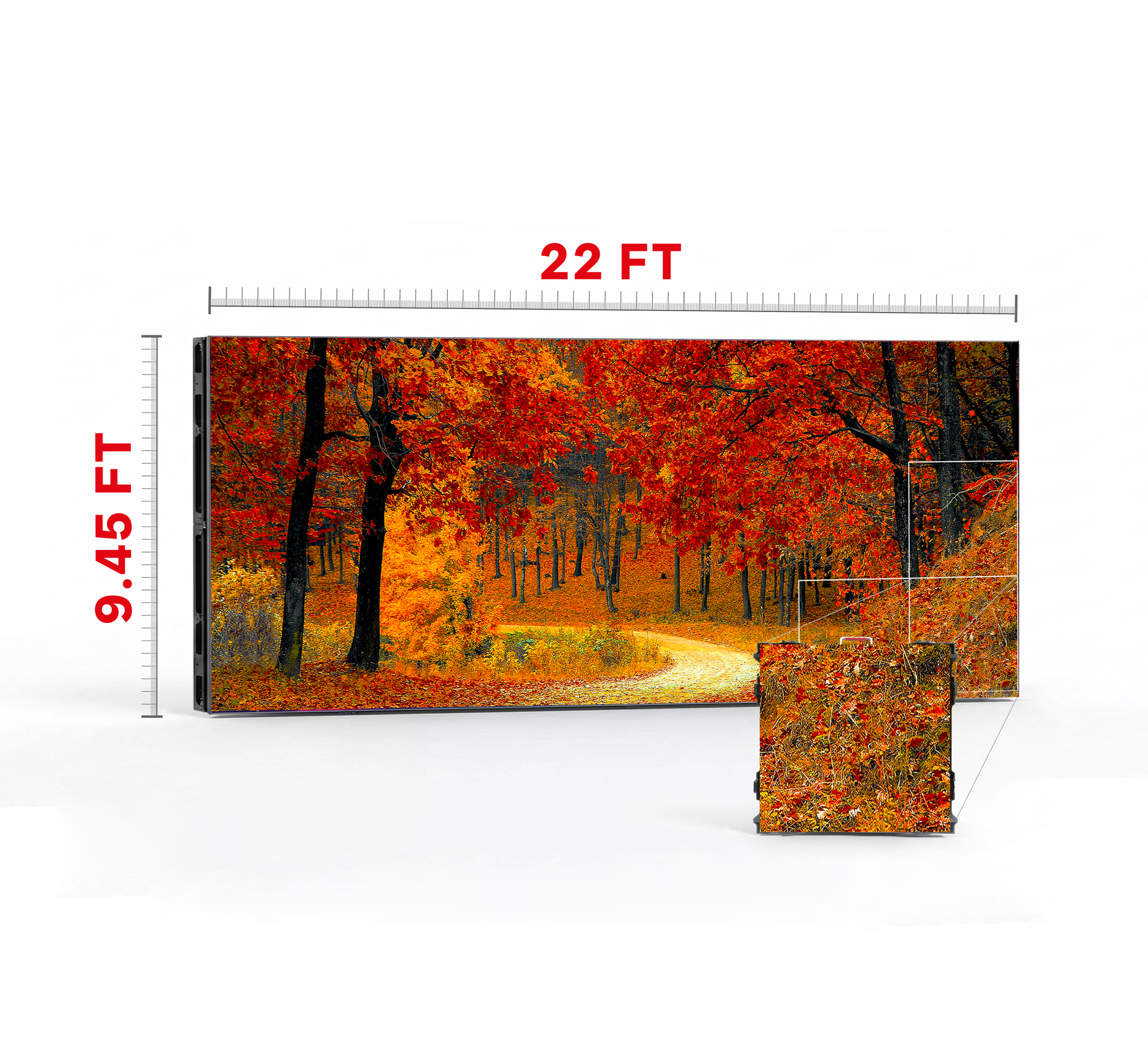 LED VIDEO WALL 22′ x 9.45′ P3.07 INDOOR 960x960