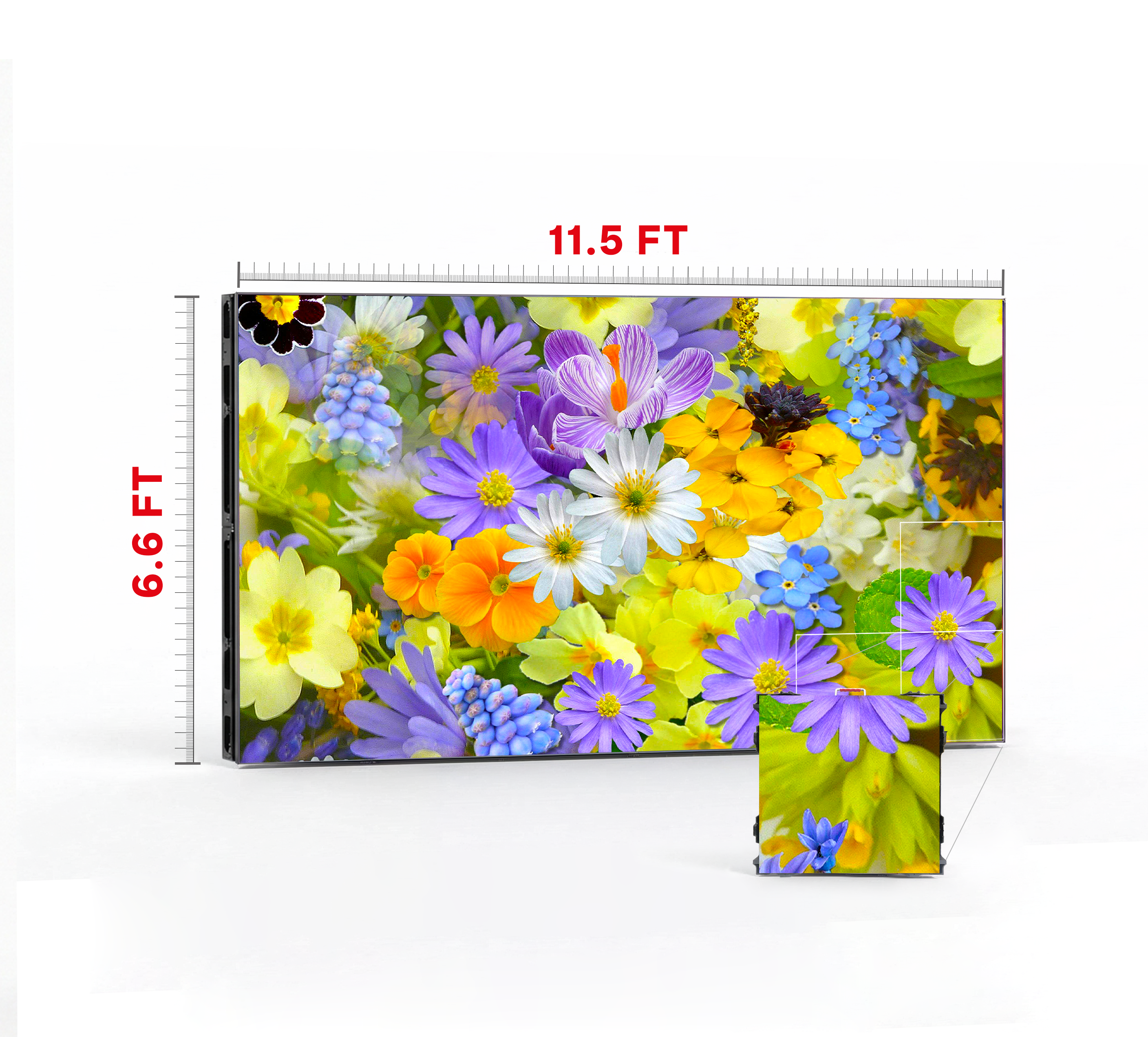 LED VIDEO WALL 11.5′ x 6.6′ P3.91 INDOOR 500x500