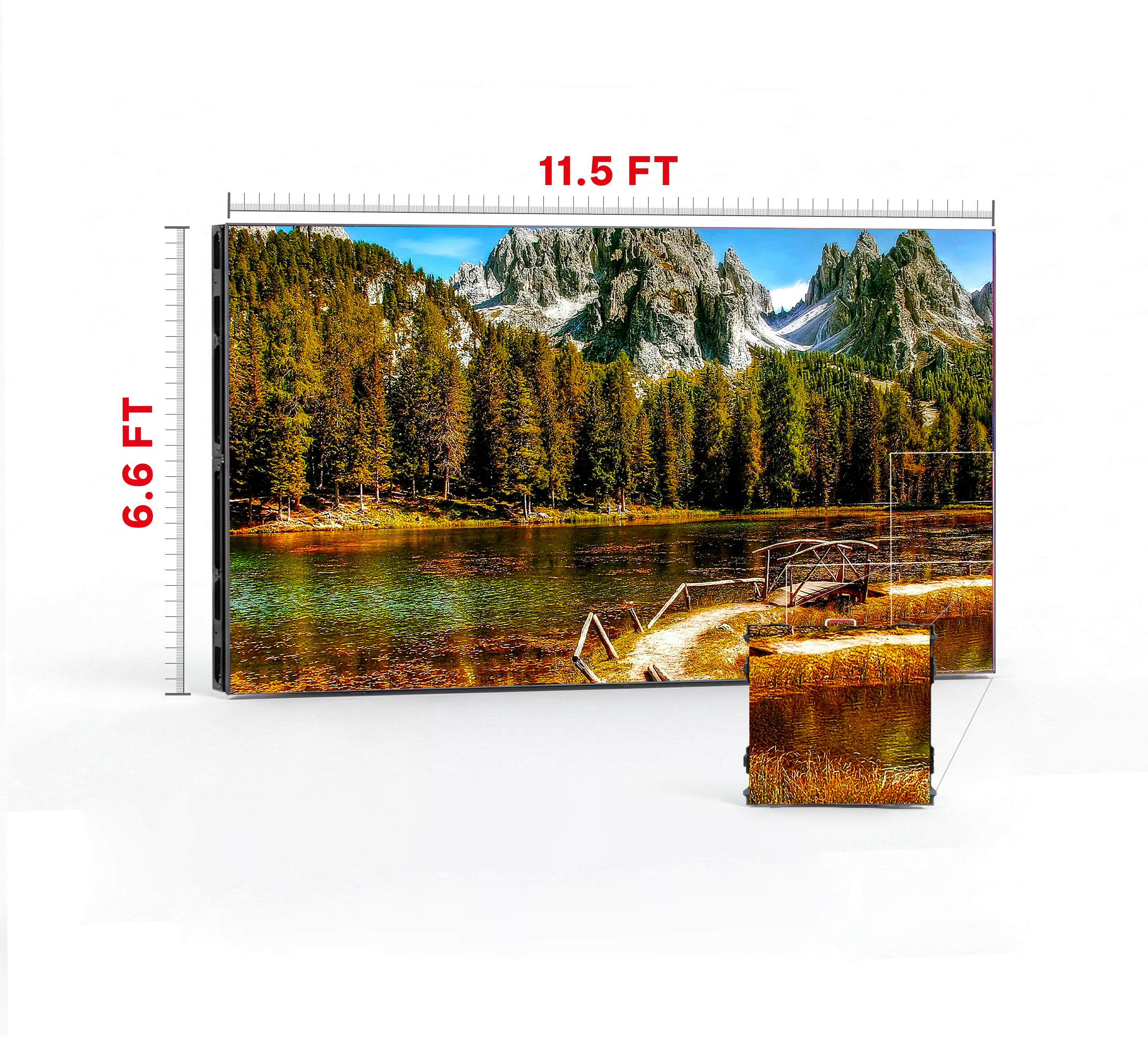 LED VIDEO WALL 11.5′ x 6.6′ P2.97 INDOOR 500x500