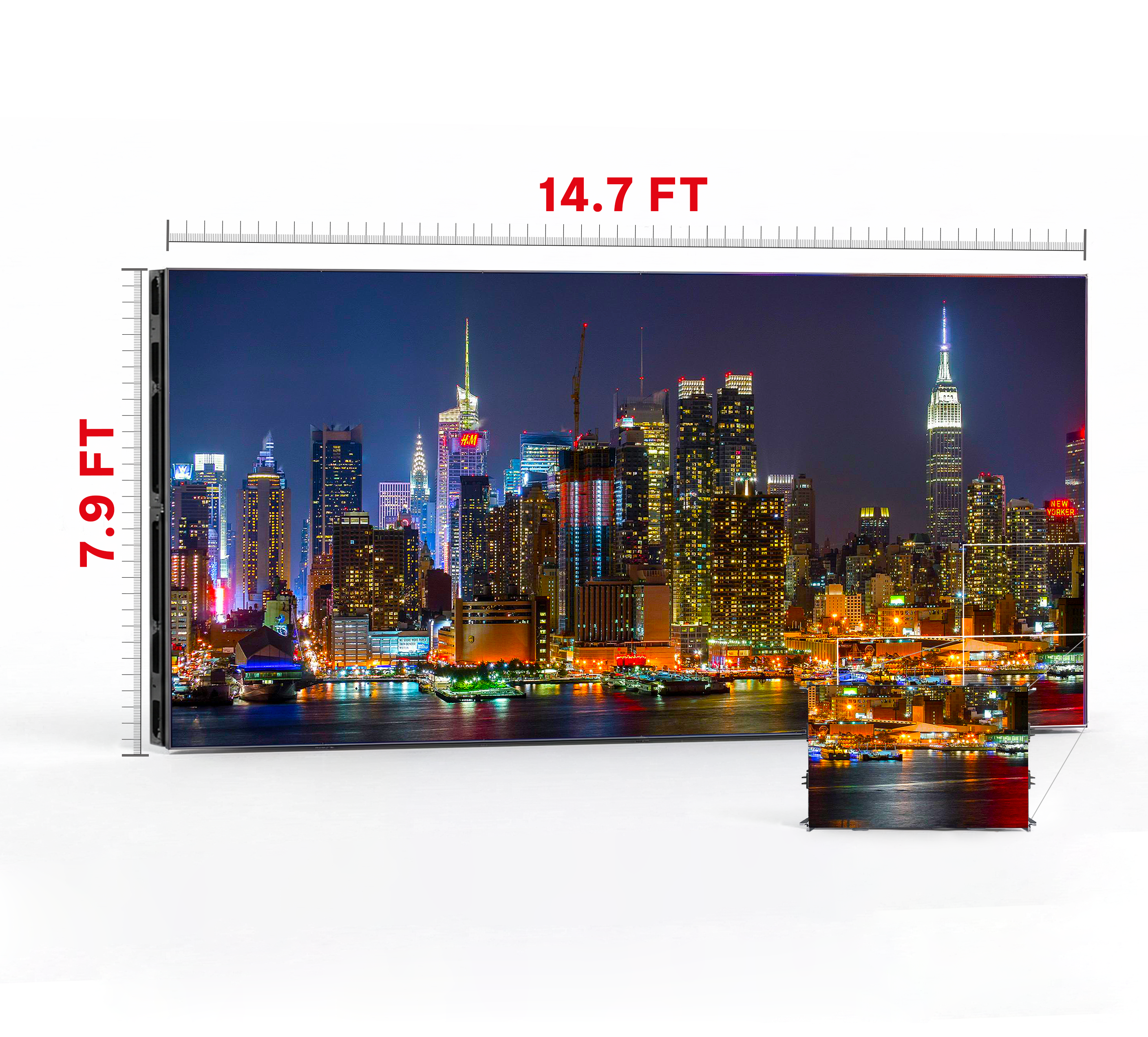 LED VIDEO WALL 14.7′ x 7.9′ P1.25 INDOOR 640x480