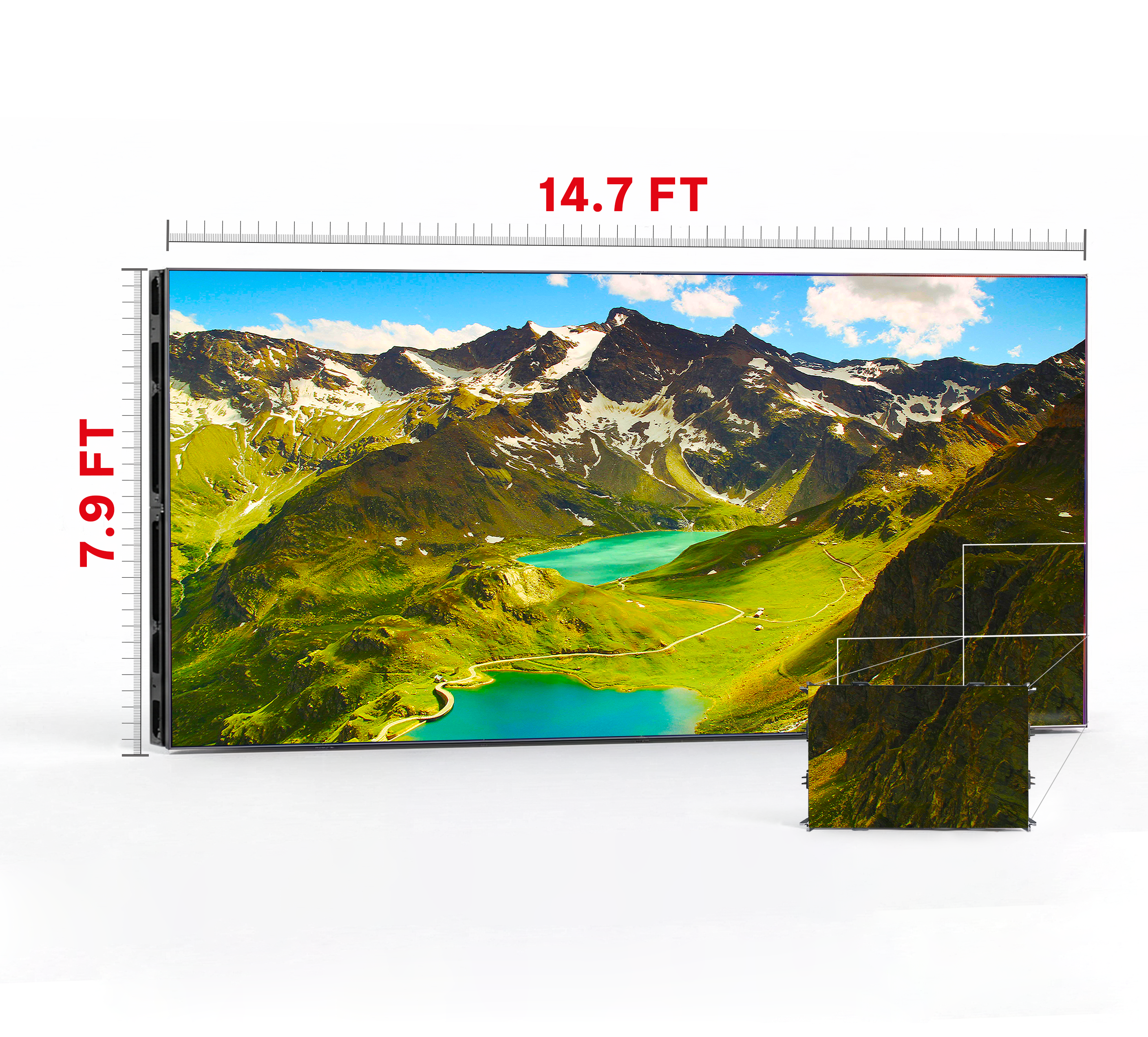 LED VIDEO WALL 14.7′ x 7.9′ P1.53 INDOOR 640x480
