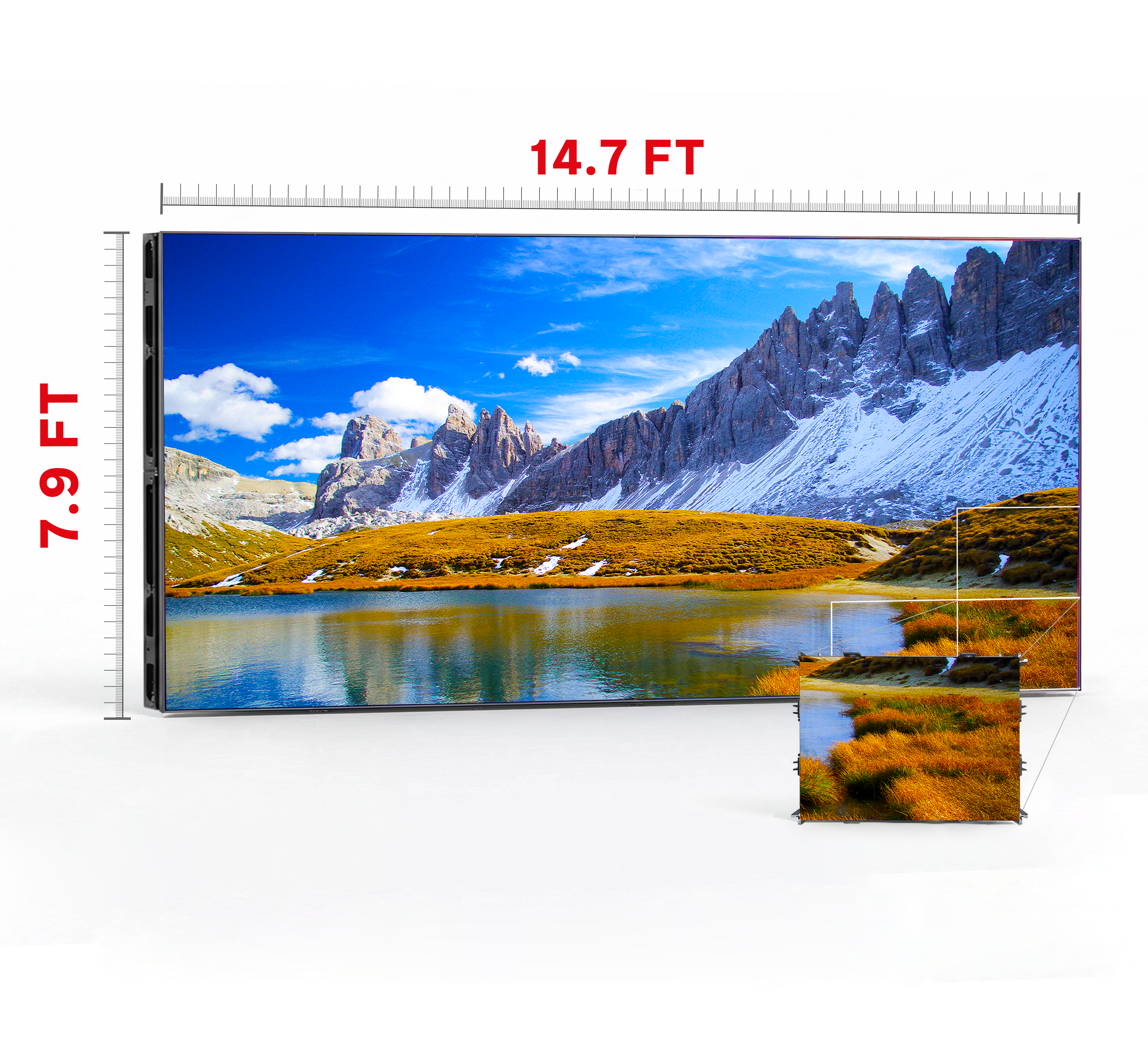 LED VIDEO WALL 14.7′ x 7.9′ P1.99 INDOOR 640x480