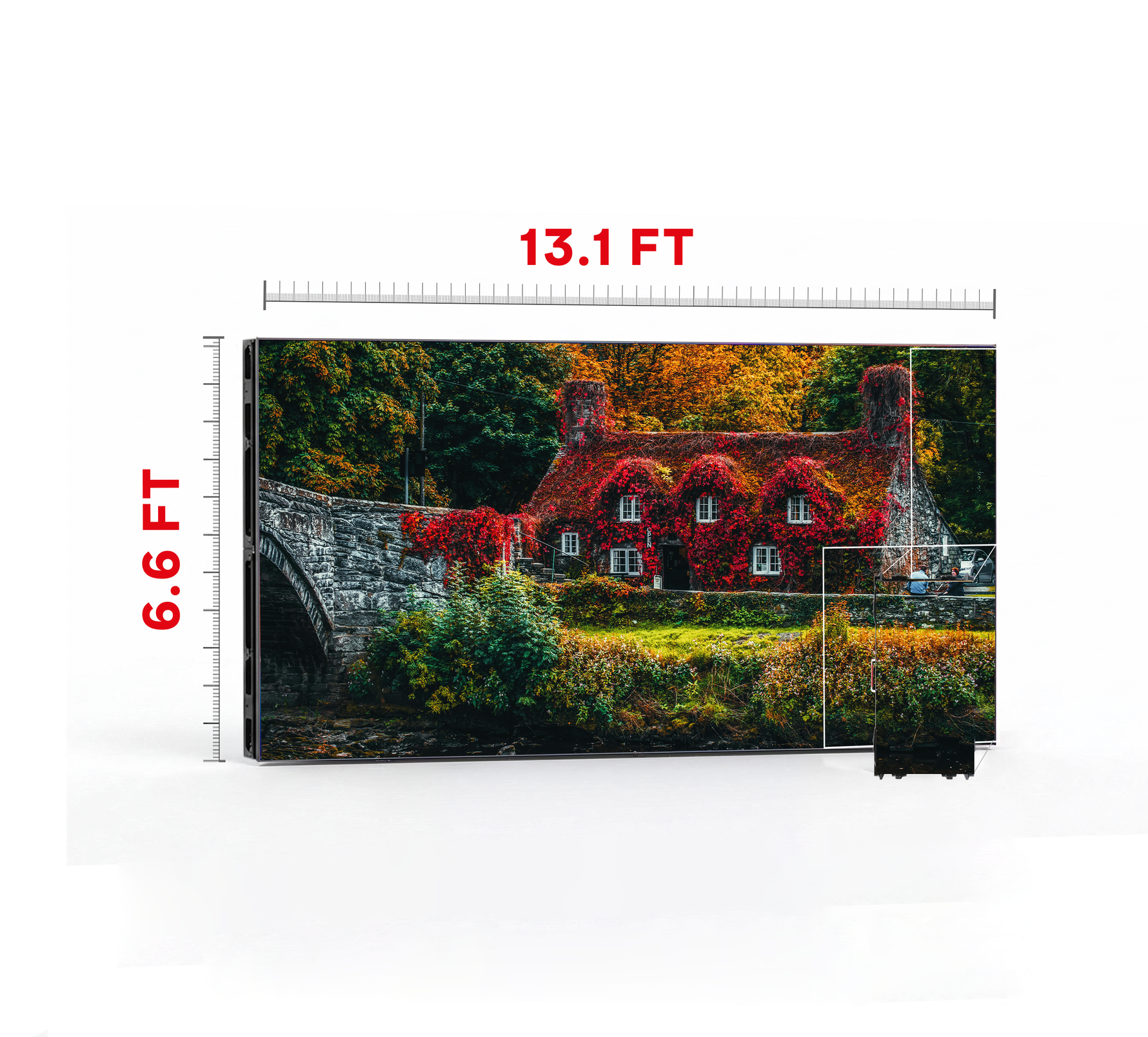 LED VIDEO WALL 13.1′ x 6.6′ P3.91 OUTDOOR 500x1000