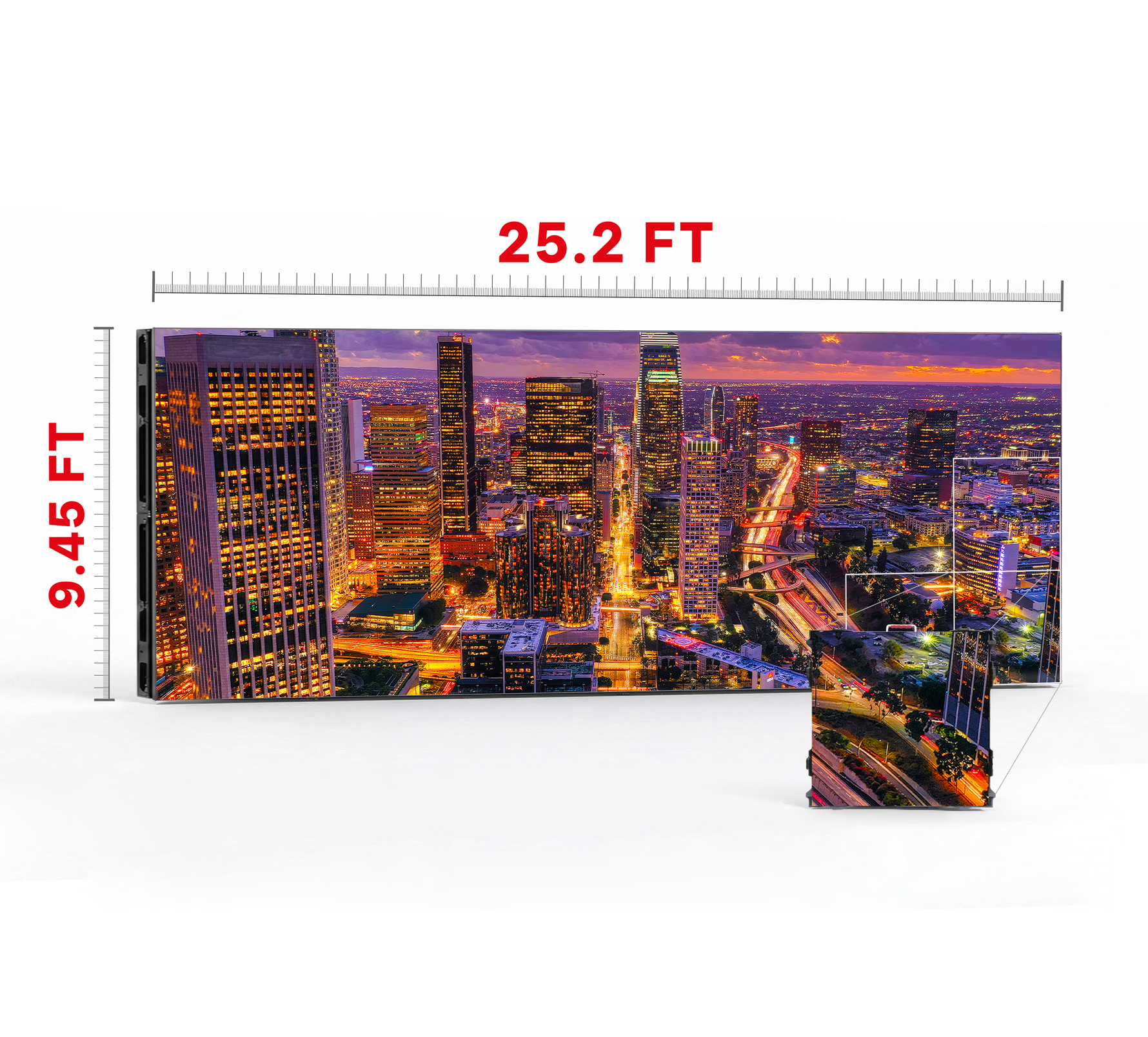 LED VIDEO WALL 25.2′ x 9.45′ P2.5 INDOOR 960x960