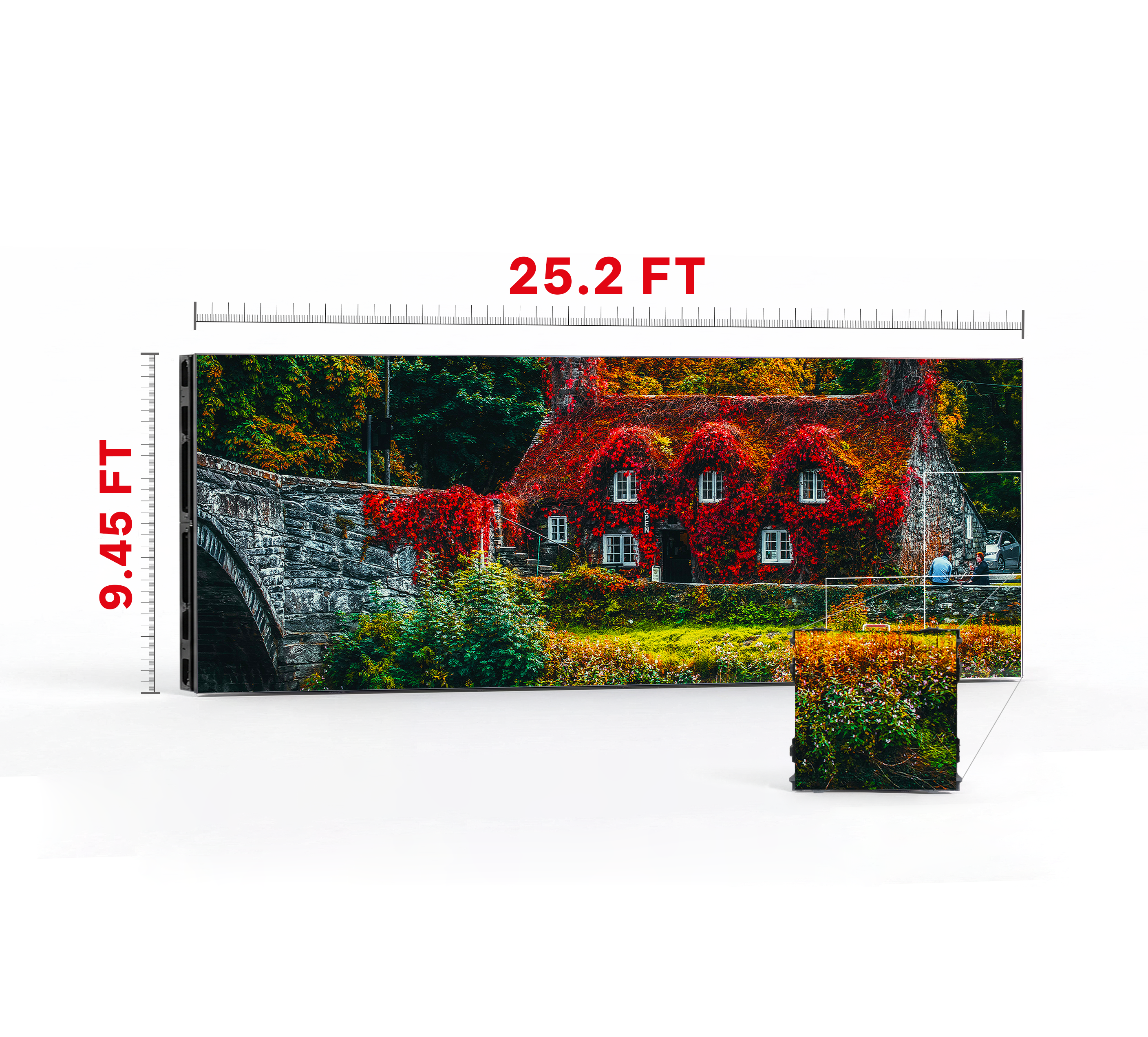 LED VIDEO WALL 25.2′ x 9.45′ P4 INDOOR 960x960