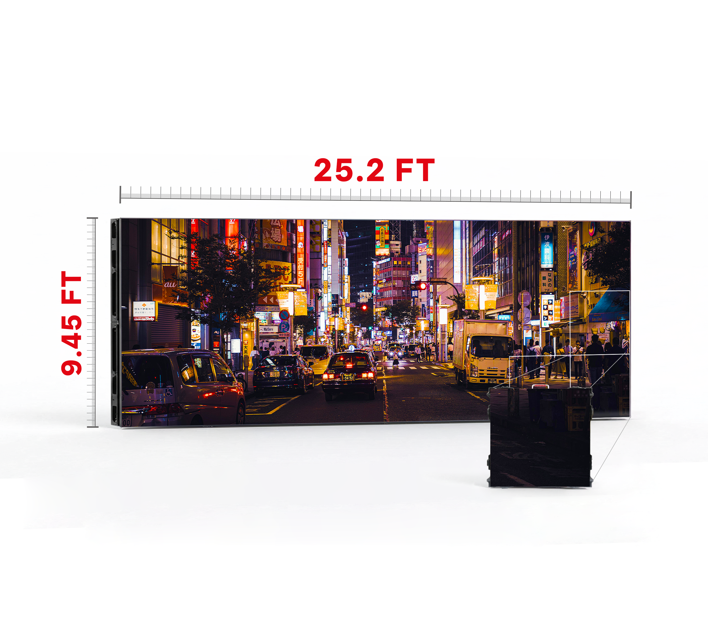 LED VIDEO WALL 25.2′ x 9.45′ P3.07 INDOOR 960x960