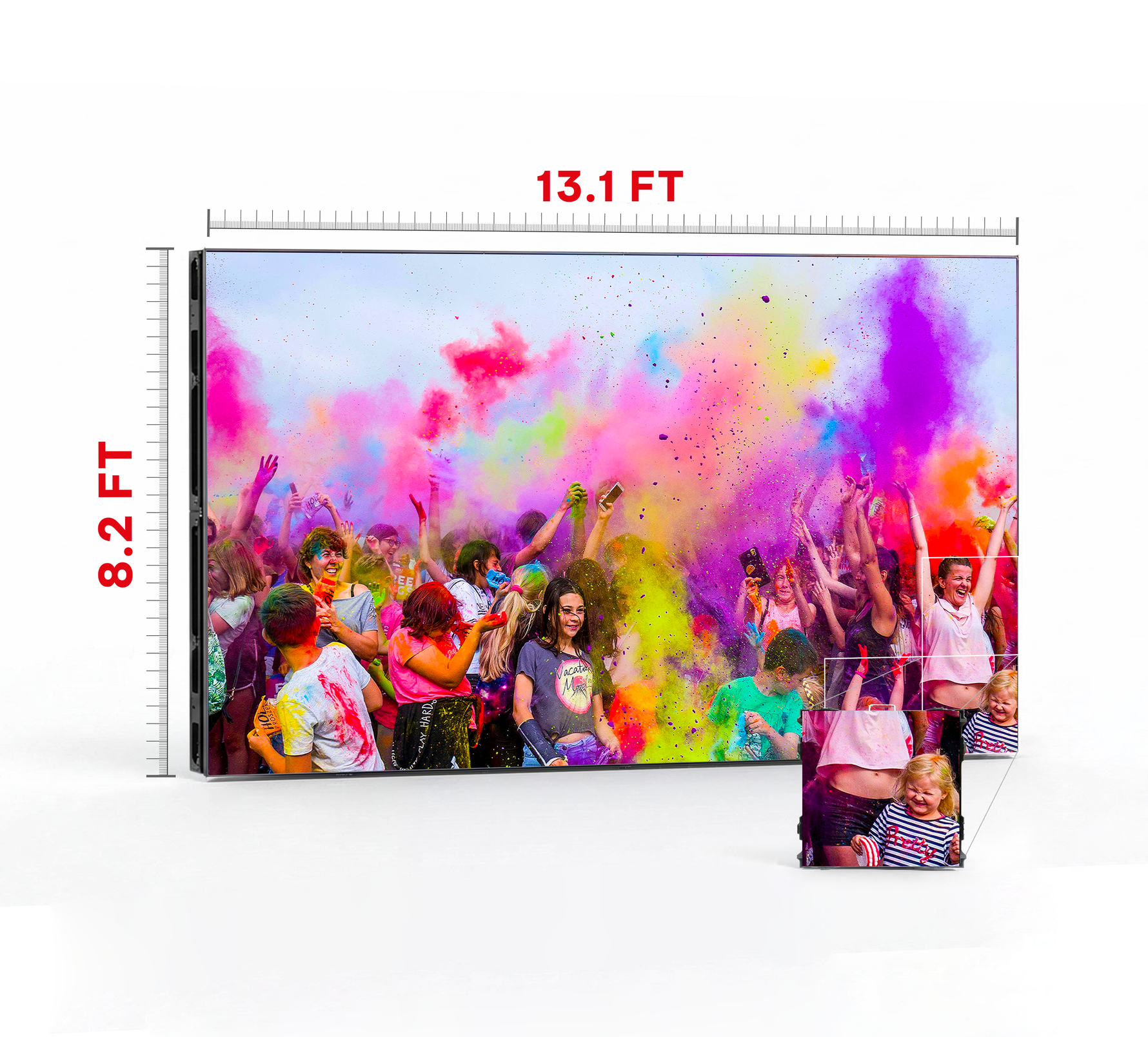 LED VIDEO WALL 13.1′ x 8.2′ P2.5 INDOOR 500x500