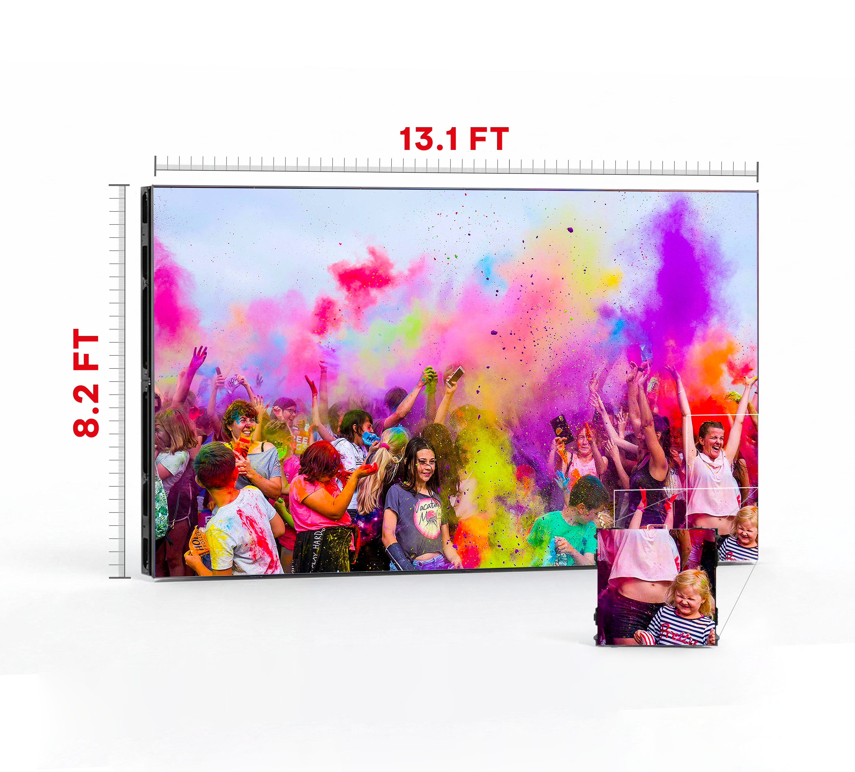 LED VIDEO WALL 13.1′ x 8.2′ P2.97 OUTDOOR 500x500