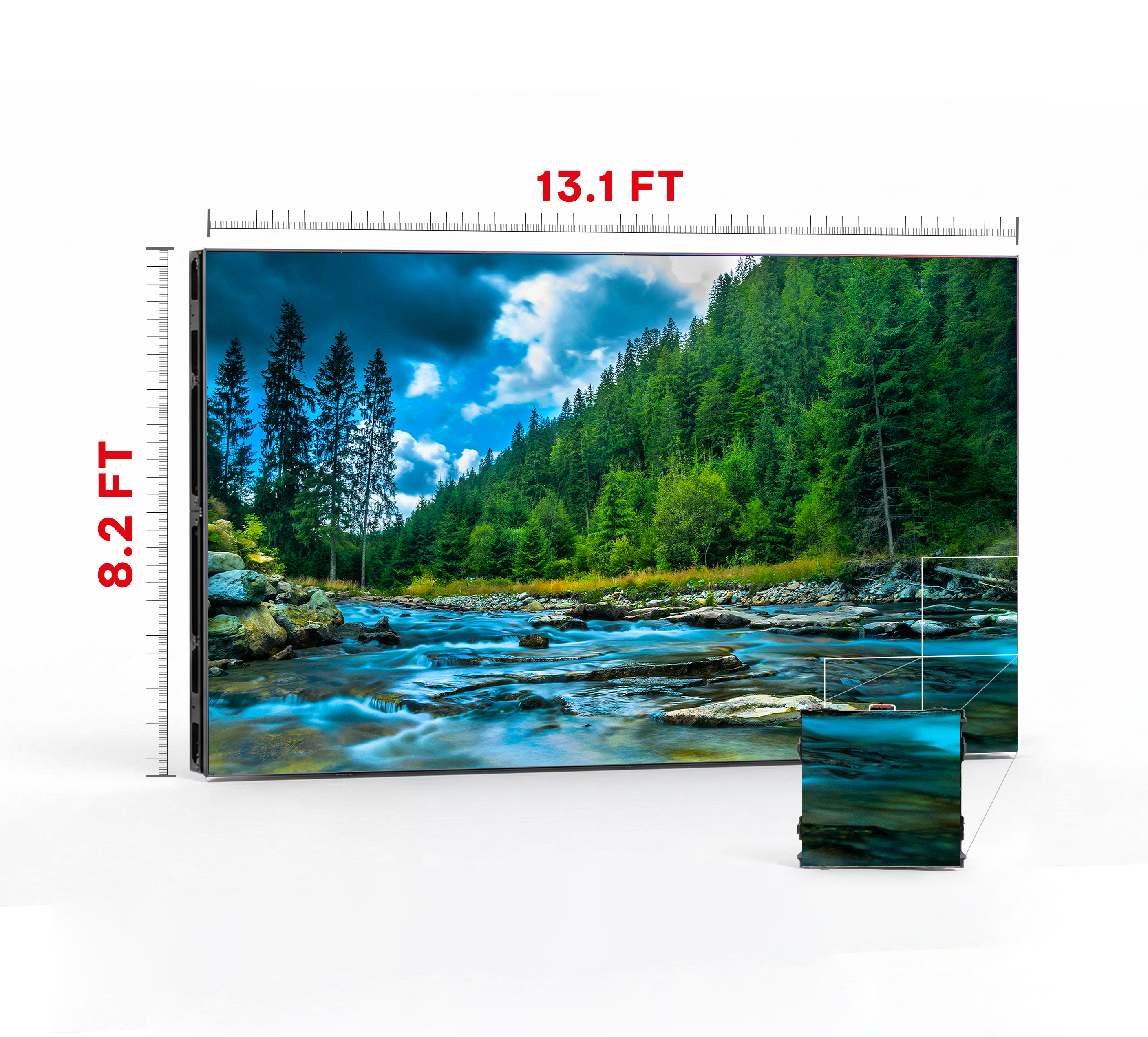 LED VIDEO WALL 13.1′ x 8.2′ P3.91 OUTDOOR 500x500