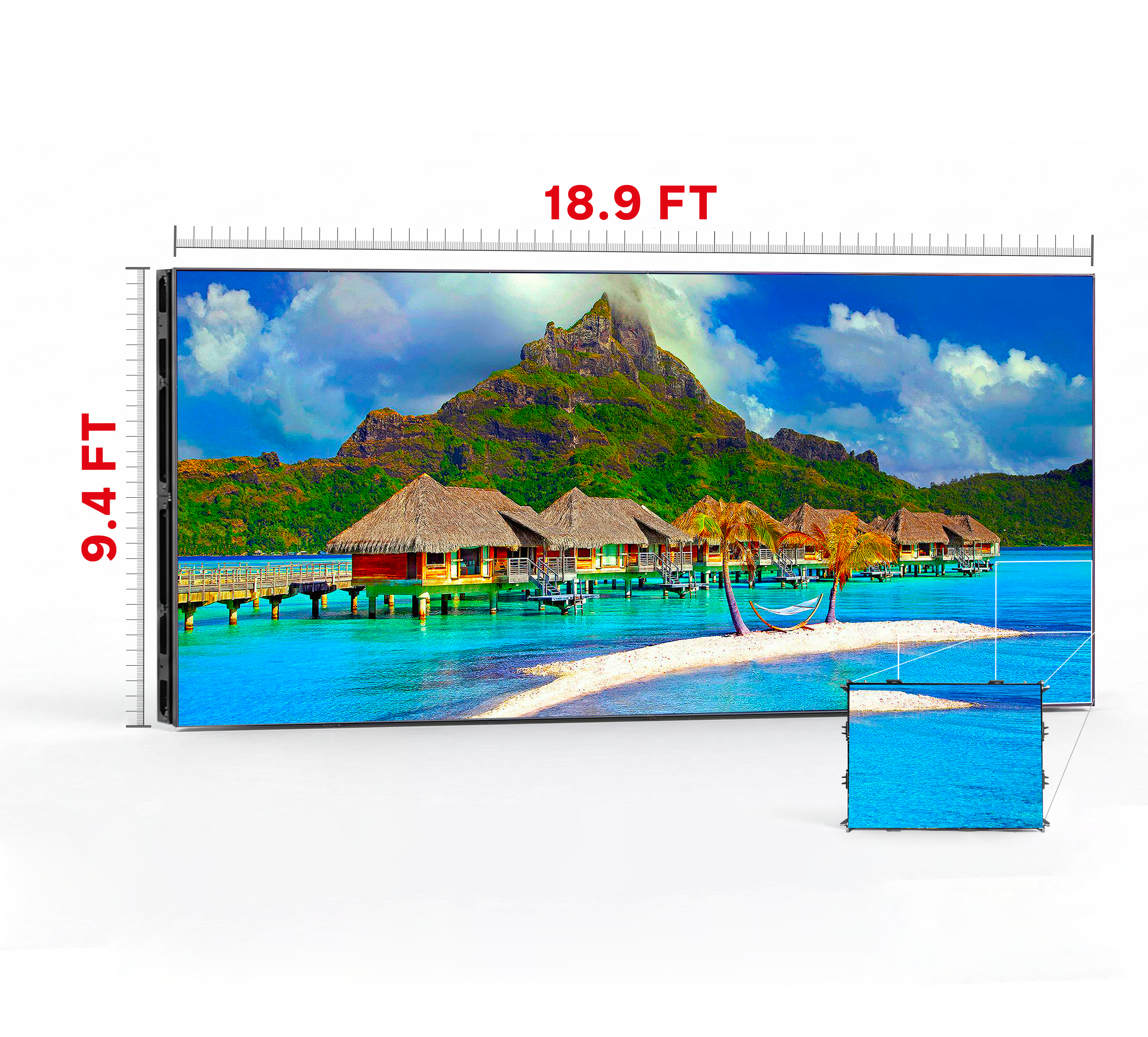 LED VIDEO WALL 18.9′ x 9.4′ P1.53 INDOOR 640x480