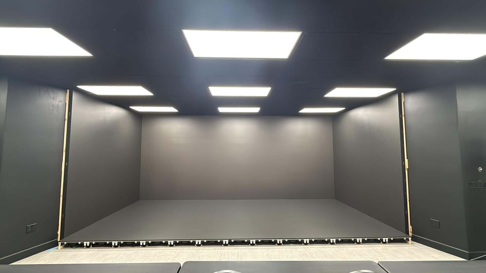 Second view of the LED cube and LED floor in Wellington, Florida